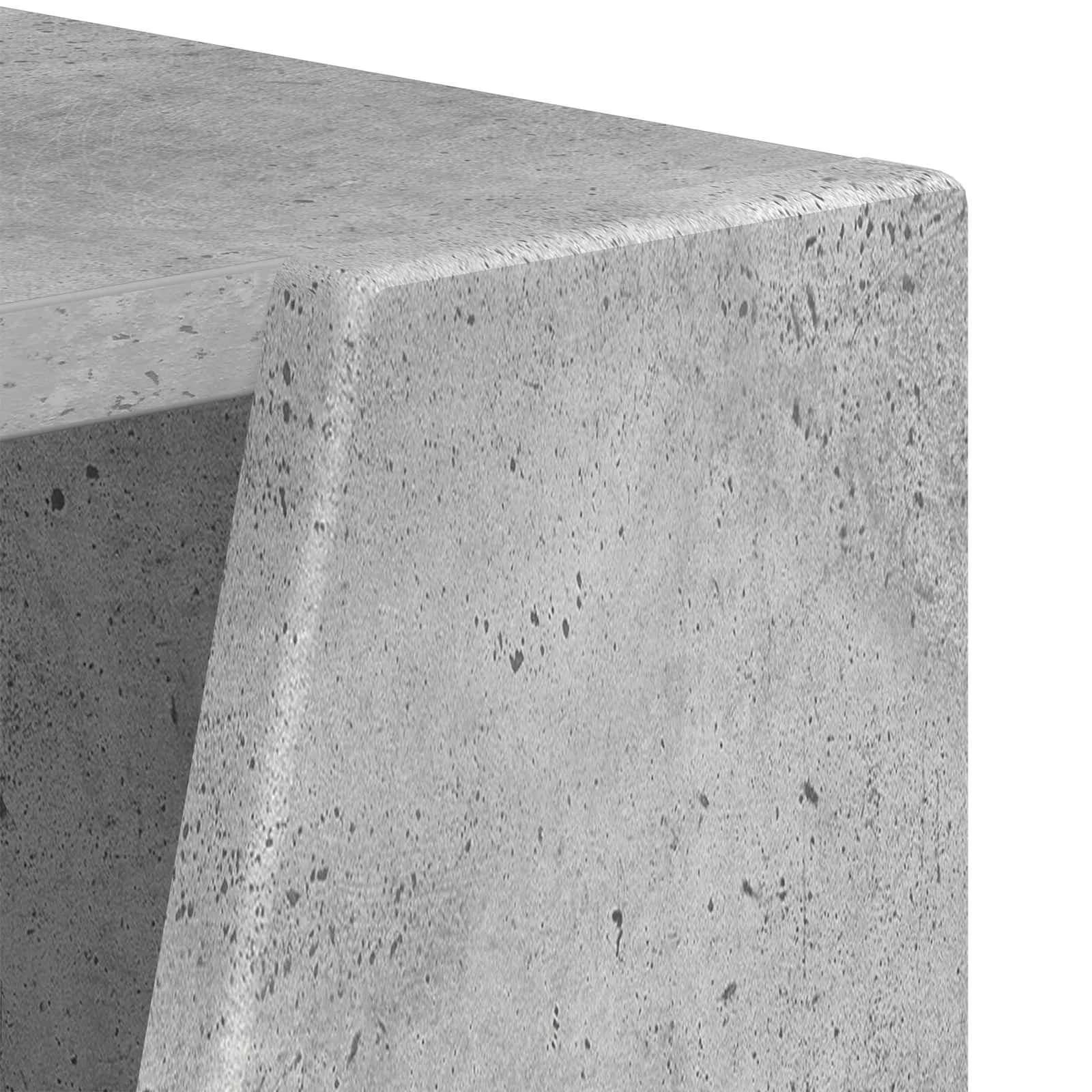 Stranski polic 33 x 32 x 70,5 cm Inženirski les Betonsko siva - slika 8
