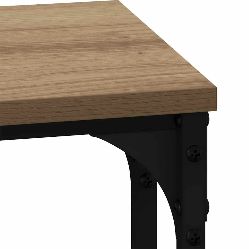 Gnezdeča Kavna Miza 3 kos artisan hrast 50,5 x 35 x 53 cm - slika 10