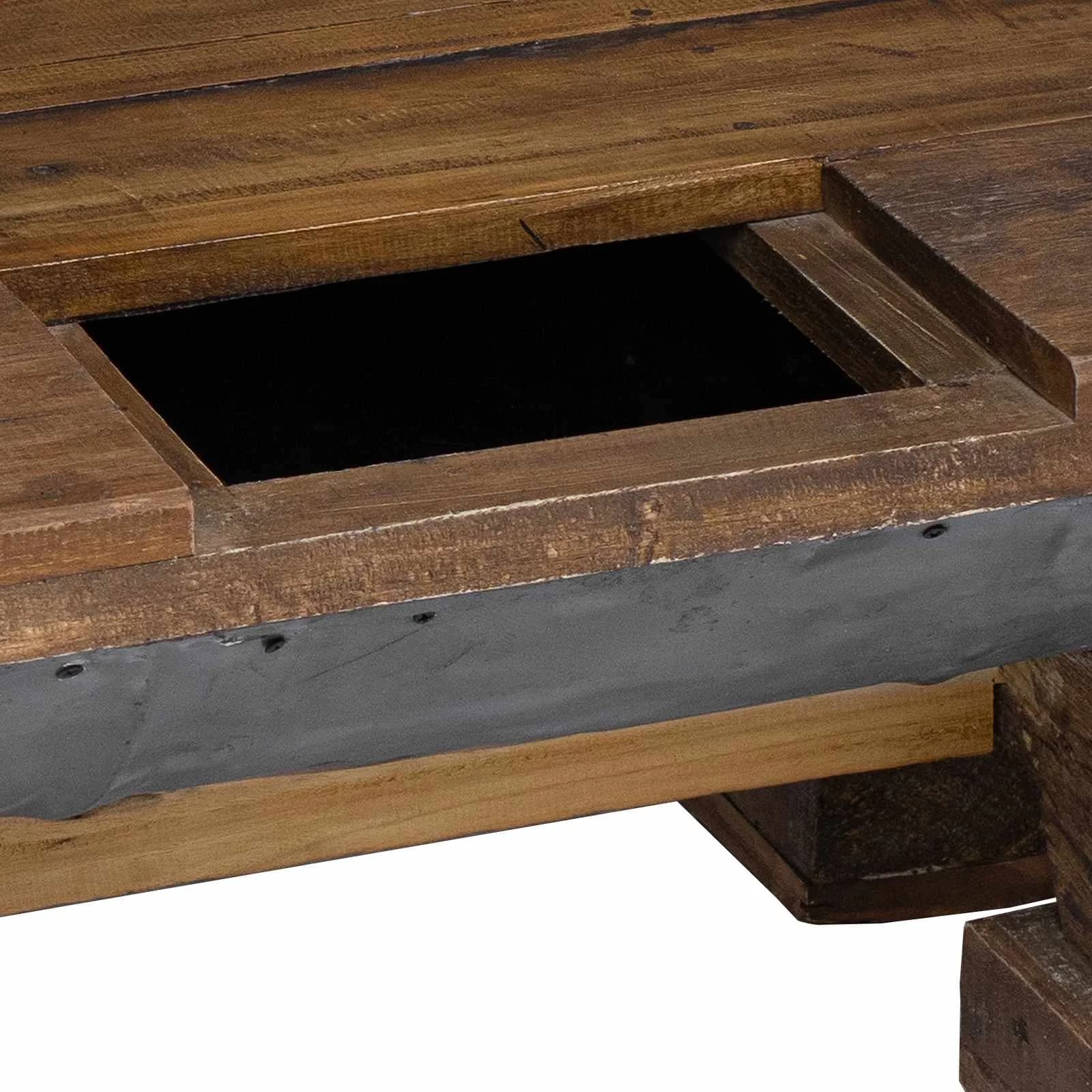 Klubska miza Naravna 90 x 50 x 35 cm les - slika 10