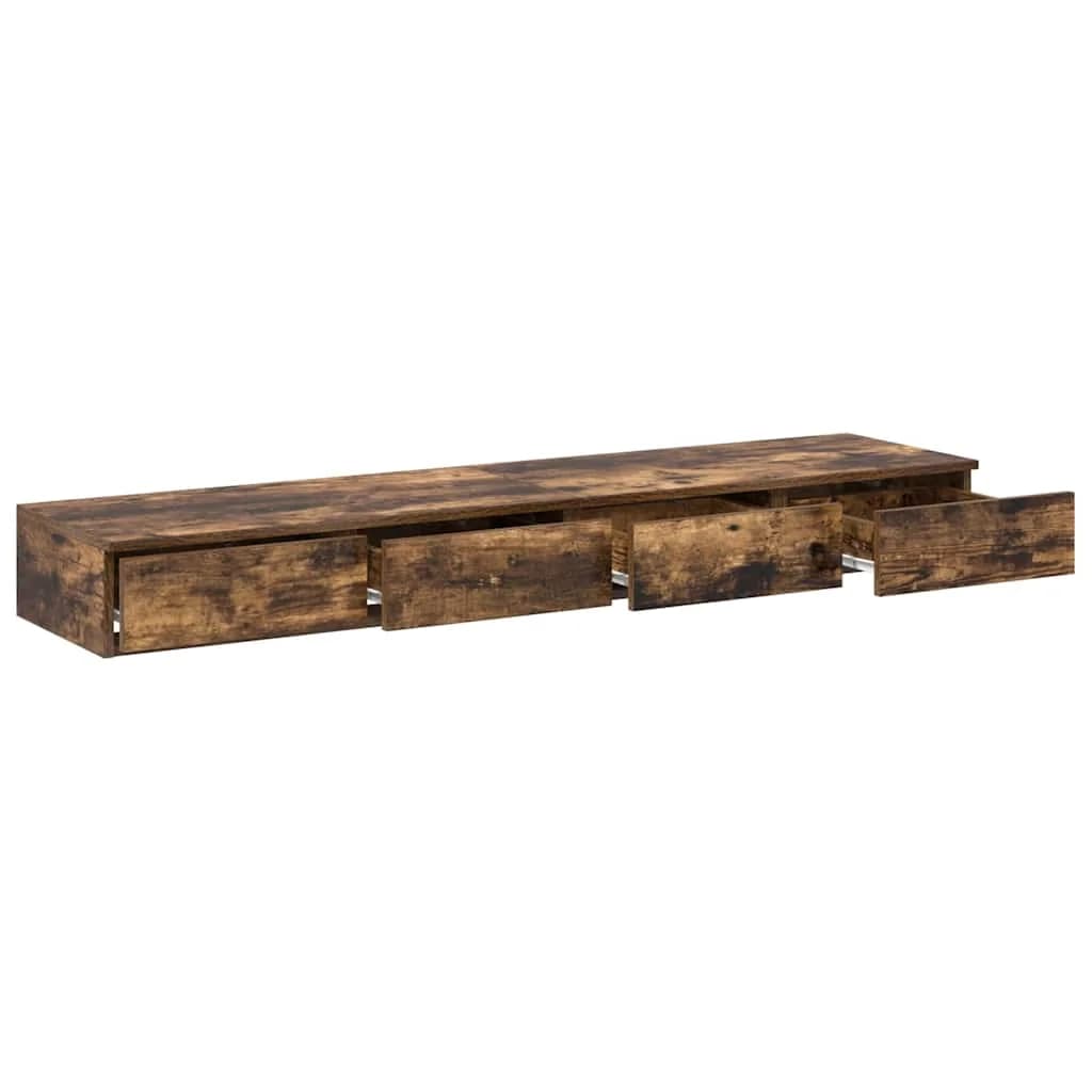 Posteljni predali s predalom Dimljeni oreh 140 x 36,5 x 16,5 cm - slika 5