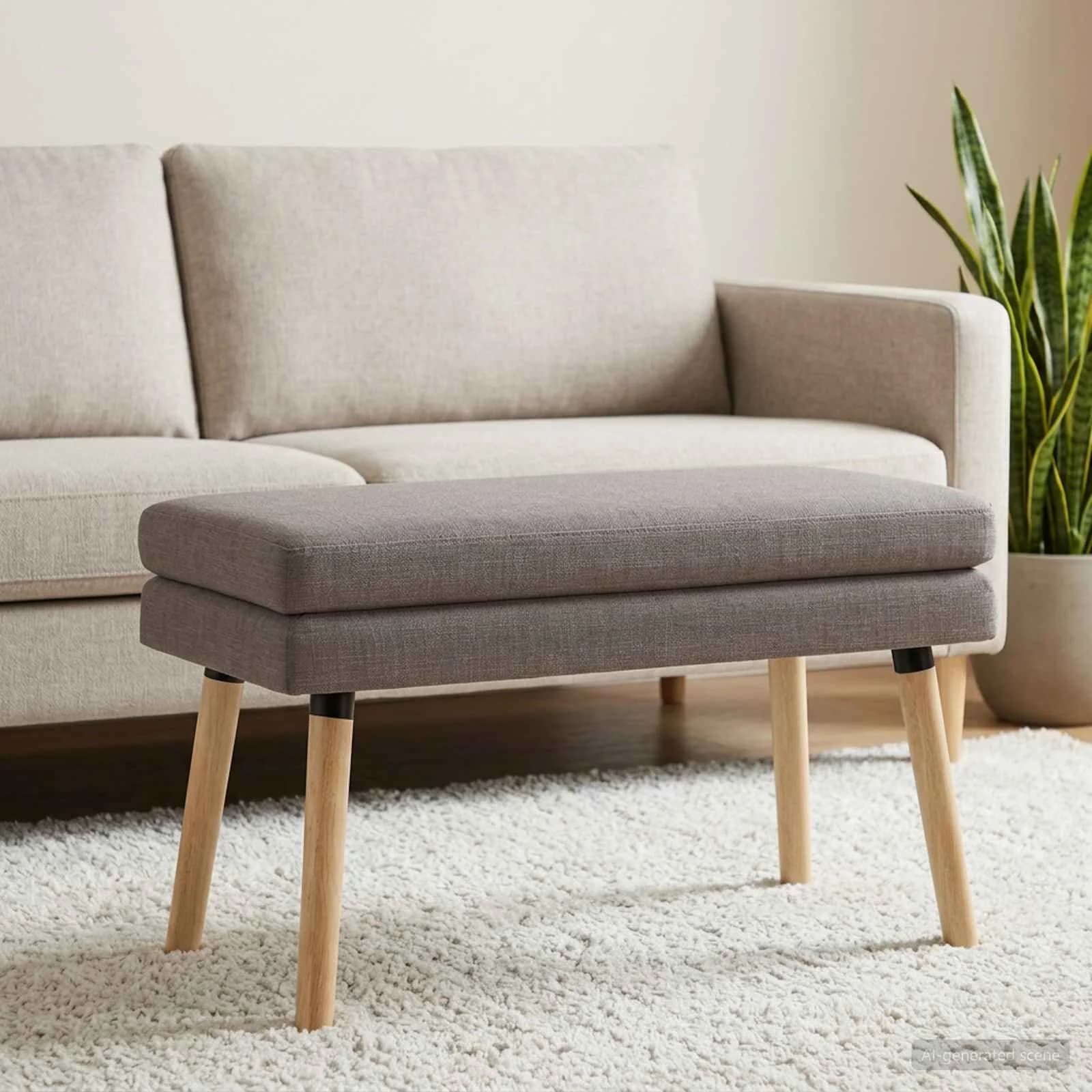 Dvojna klop Taupe 80 x 40 x 47 cm Blago