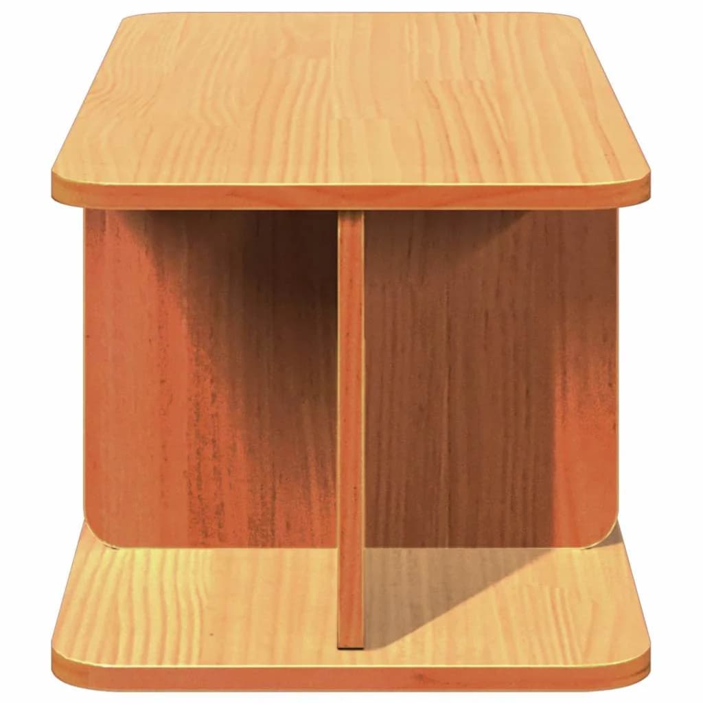 Klubska miza Voskast rjav 80 x 39,5 x 33,5 cm Trdna borovina - slika 7