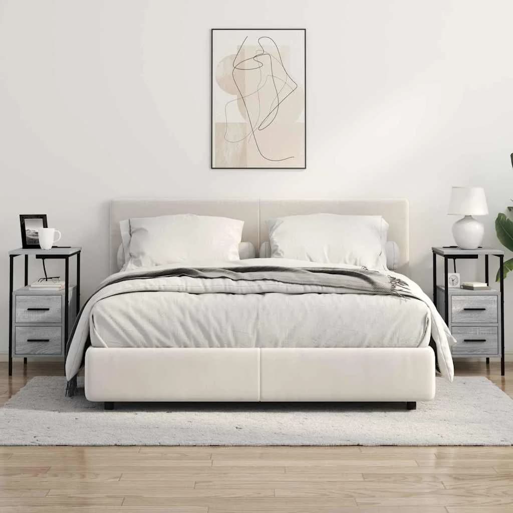 Nočna omarica Siva Sonoma 30 x 48 x 61 cm Inženirski les - slika 4