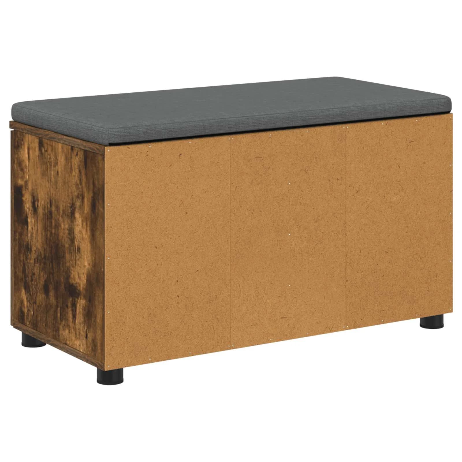 Haldna klop z blazino s polico Dimljeni Hrast 80 x 38 x 46 cm - slika 8