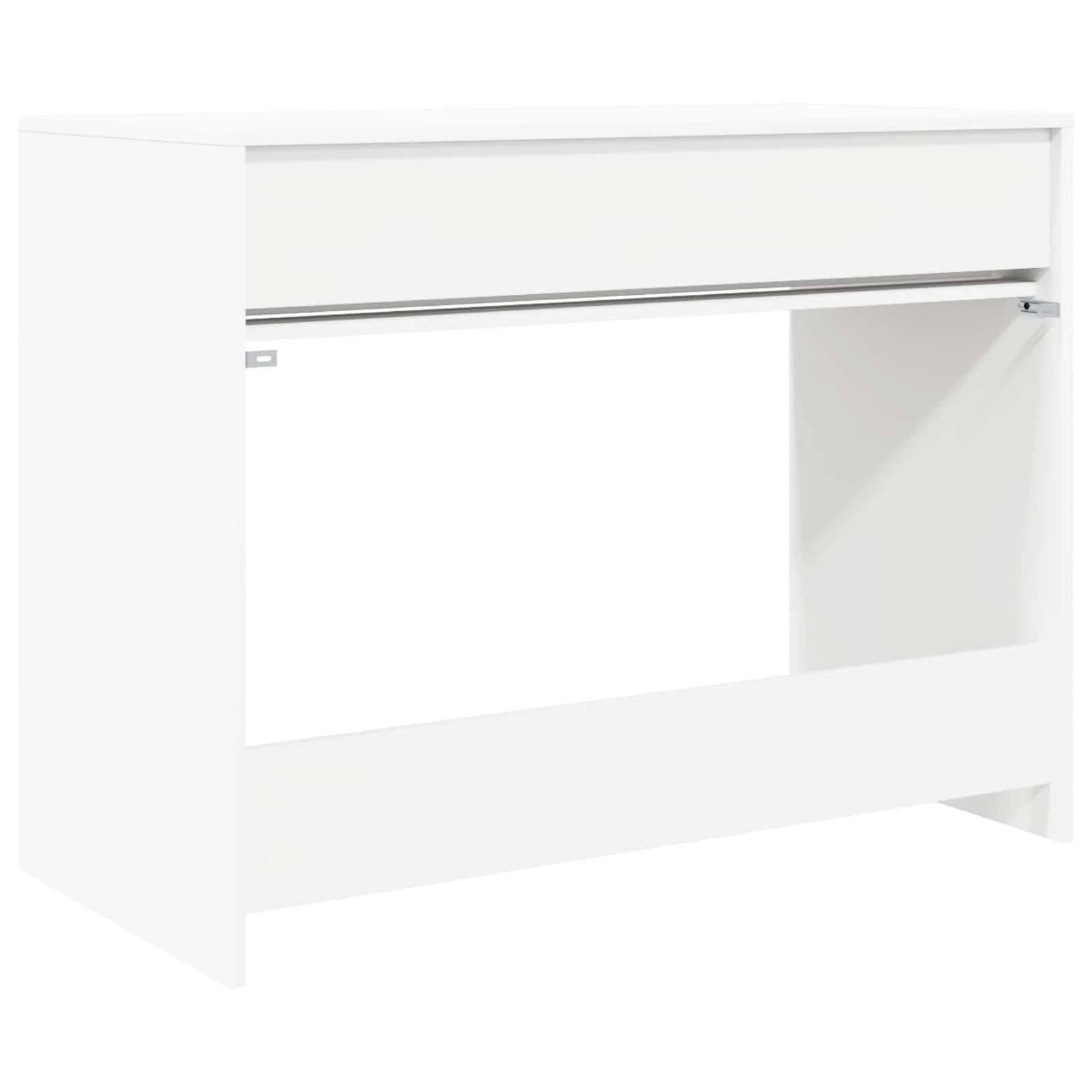Miza s predalom Bela 100 x 50 x 78 cm Konstruirano leseno - slika 8