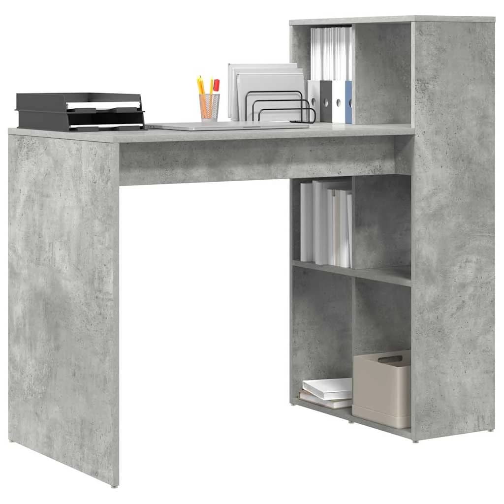 Miza Betonsko siva Inženirski les 108 x 55 x 103.5 cm - slika 3