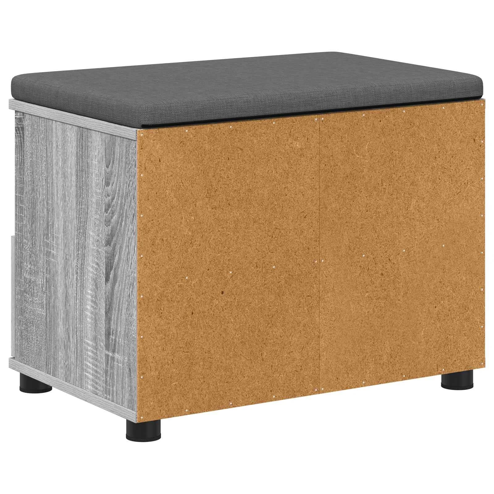 Haldna klop z blazino s predalom Siva Sonoma 60 x 38 x 46 cm - slika 8