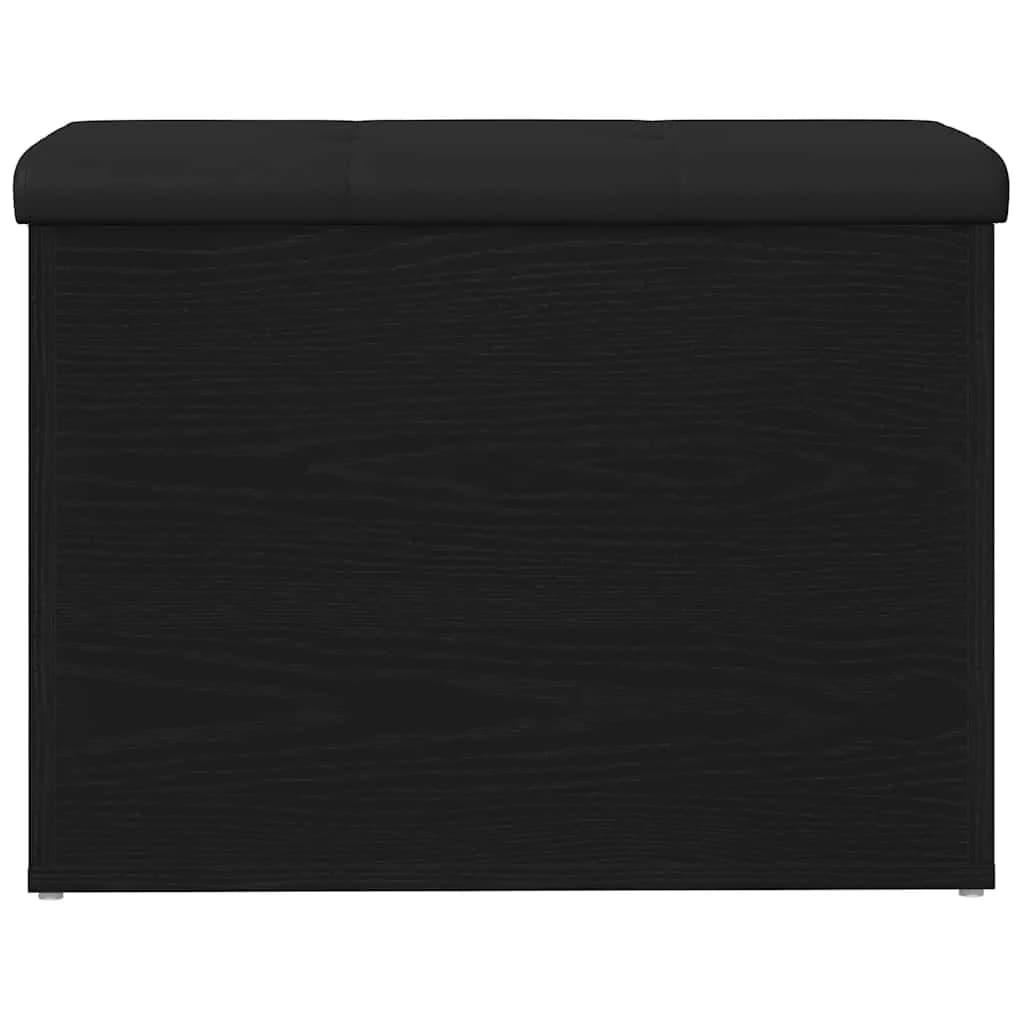 Klop s prostorom za shranjevanje Črni hrast 62 x 42 x 45 cm - slika 6
