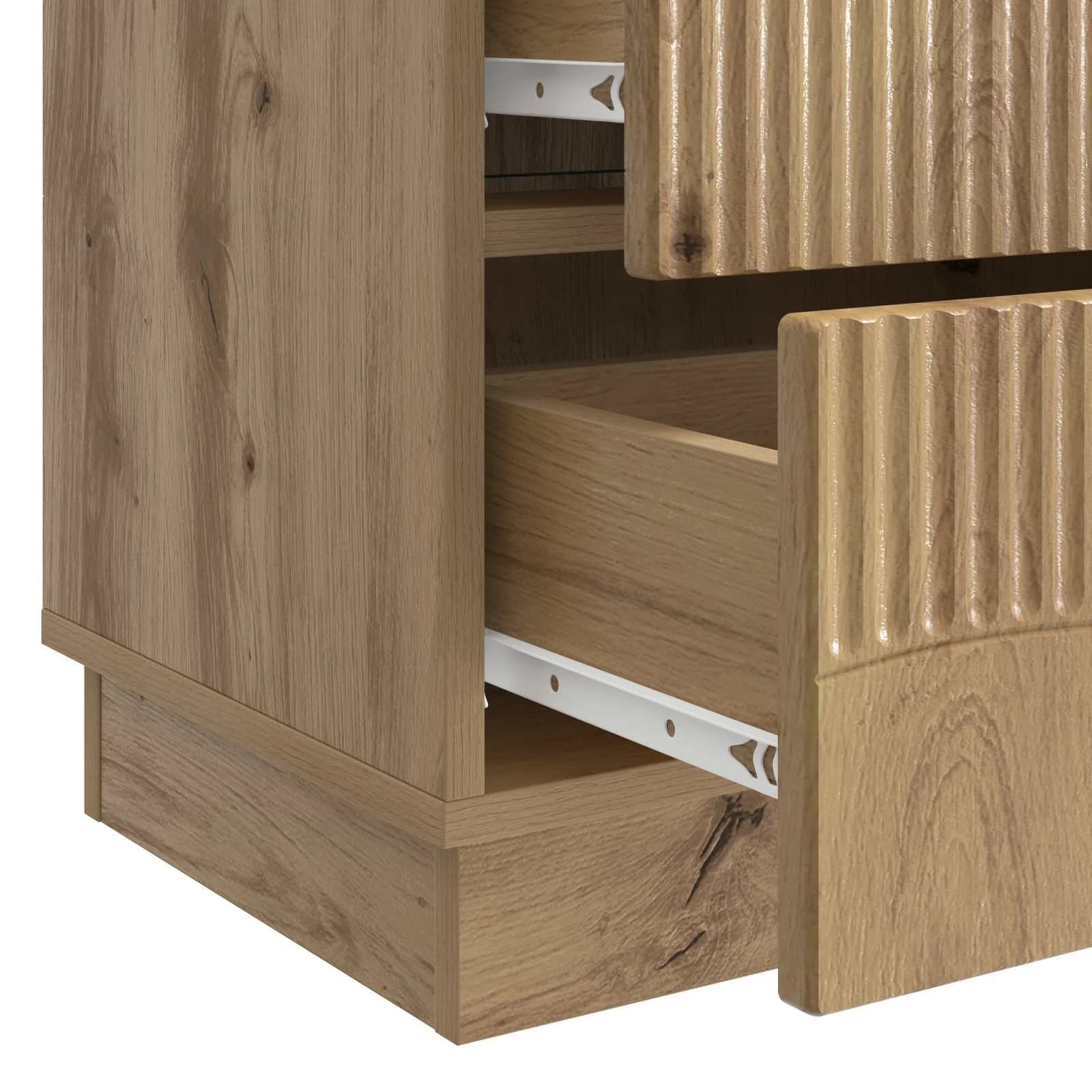 Nočna omarica Artisan hrast 62 x 34,5 x 44,5 cm Inženirski les - slika 9