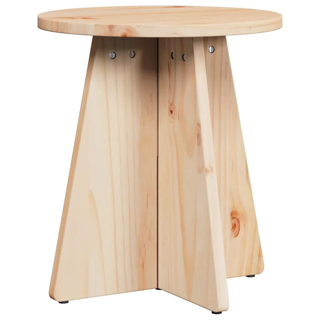 Klubska miza 3 kos Naravna 49 x 49 x 30 cm - slika 7