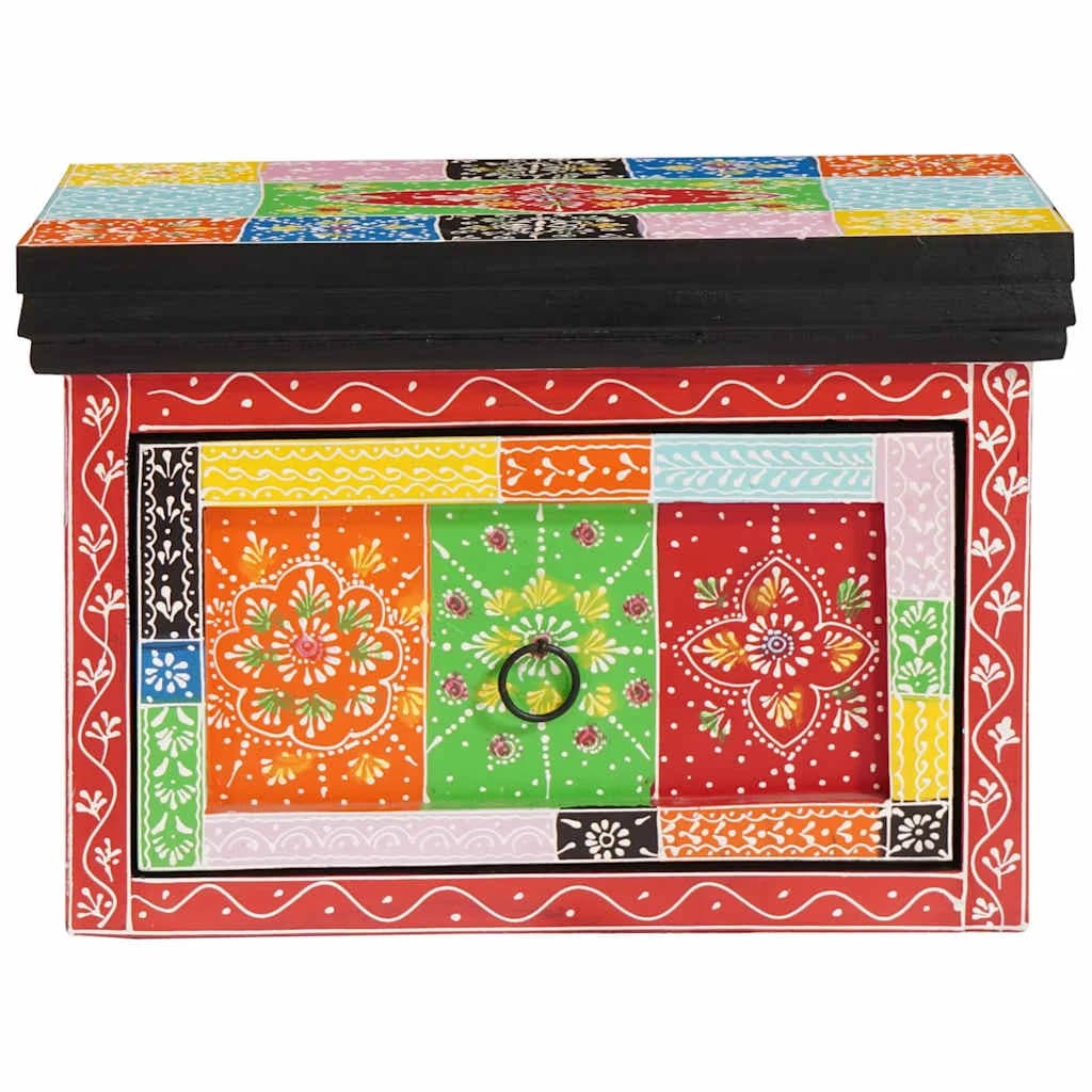 Nočna omarica s predalom večbarvno 40 x 30 x 28 cm - slika 2