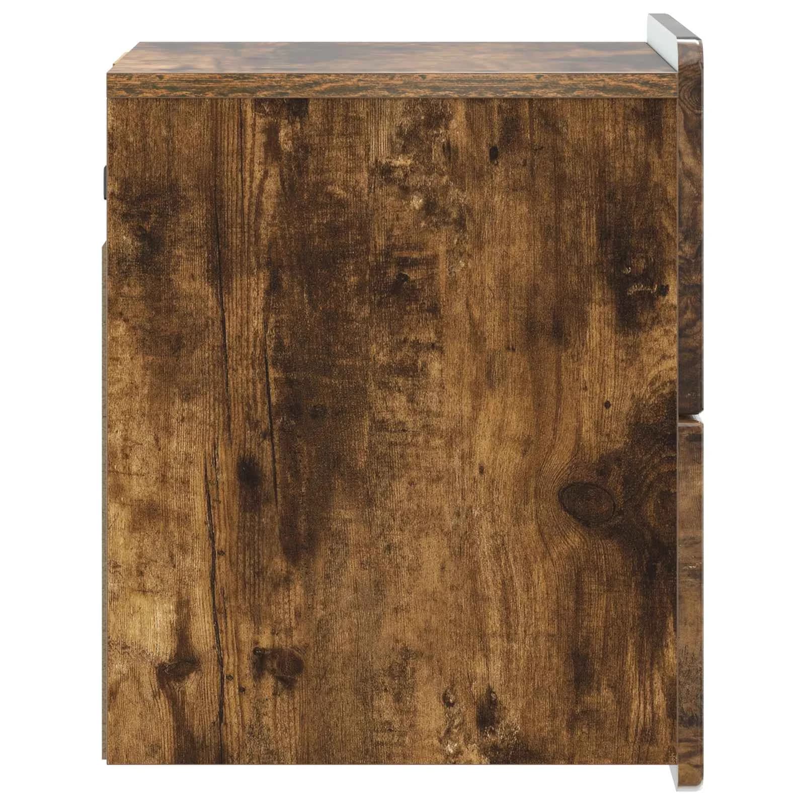 Stenski nočni omarici Dimljen hrast 33 x 34,5 x 43 cm - slika 6