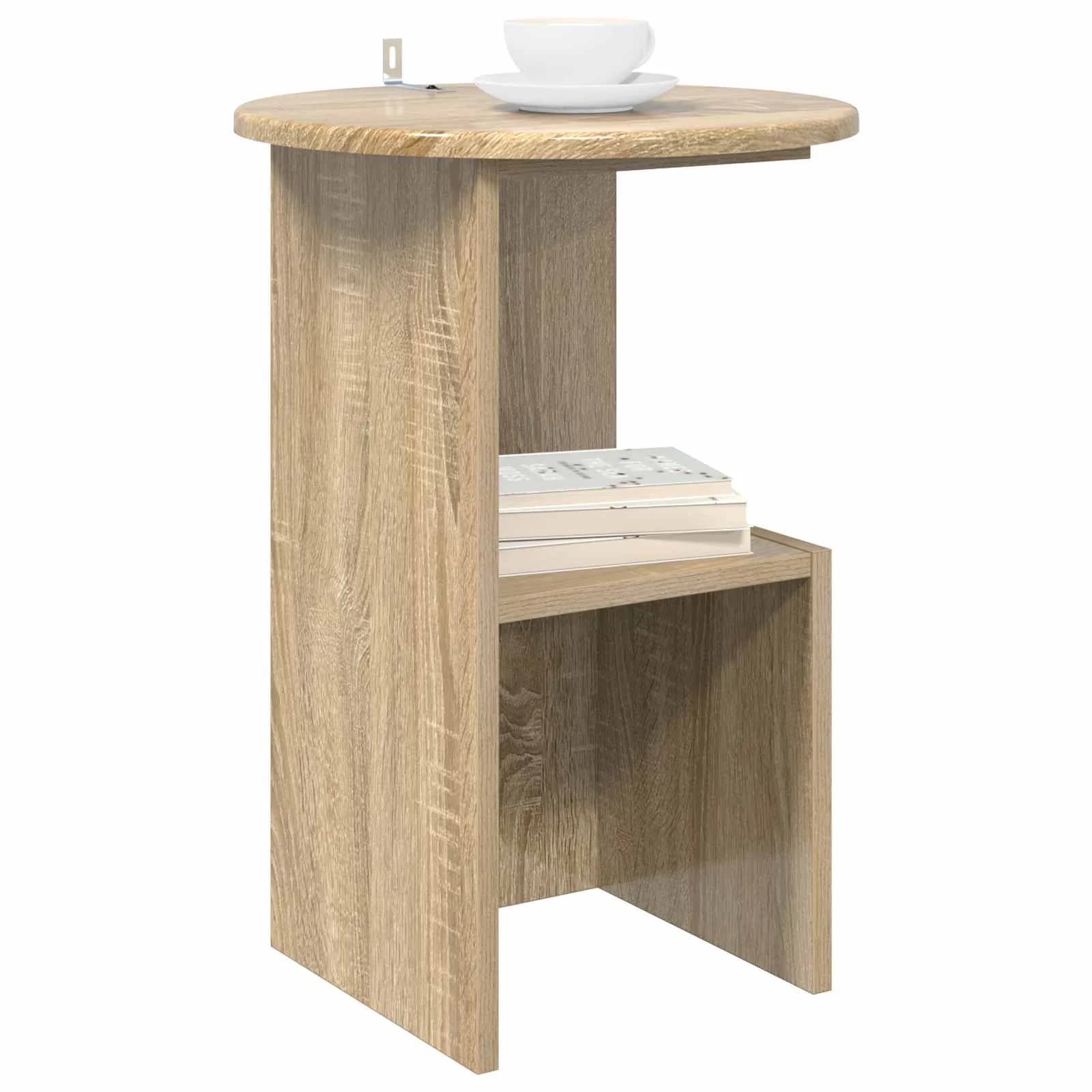 Stranska miza Sonoma hrast Ø 39,5 x 55 cm Inženirski les - slika 3