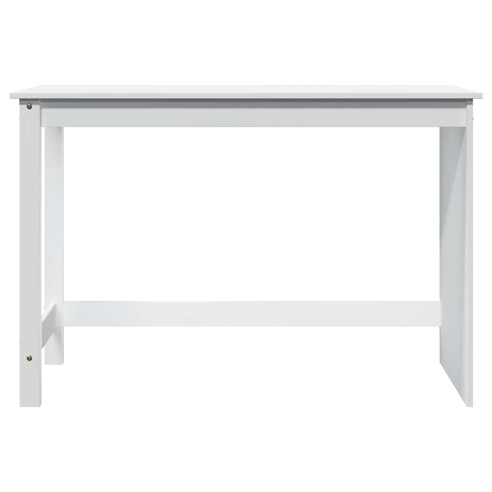 Miza Bela 112 x 50 x 75 cm Masivno borovo les - slika 4
