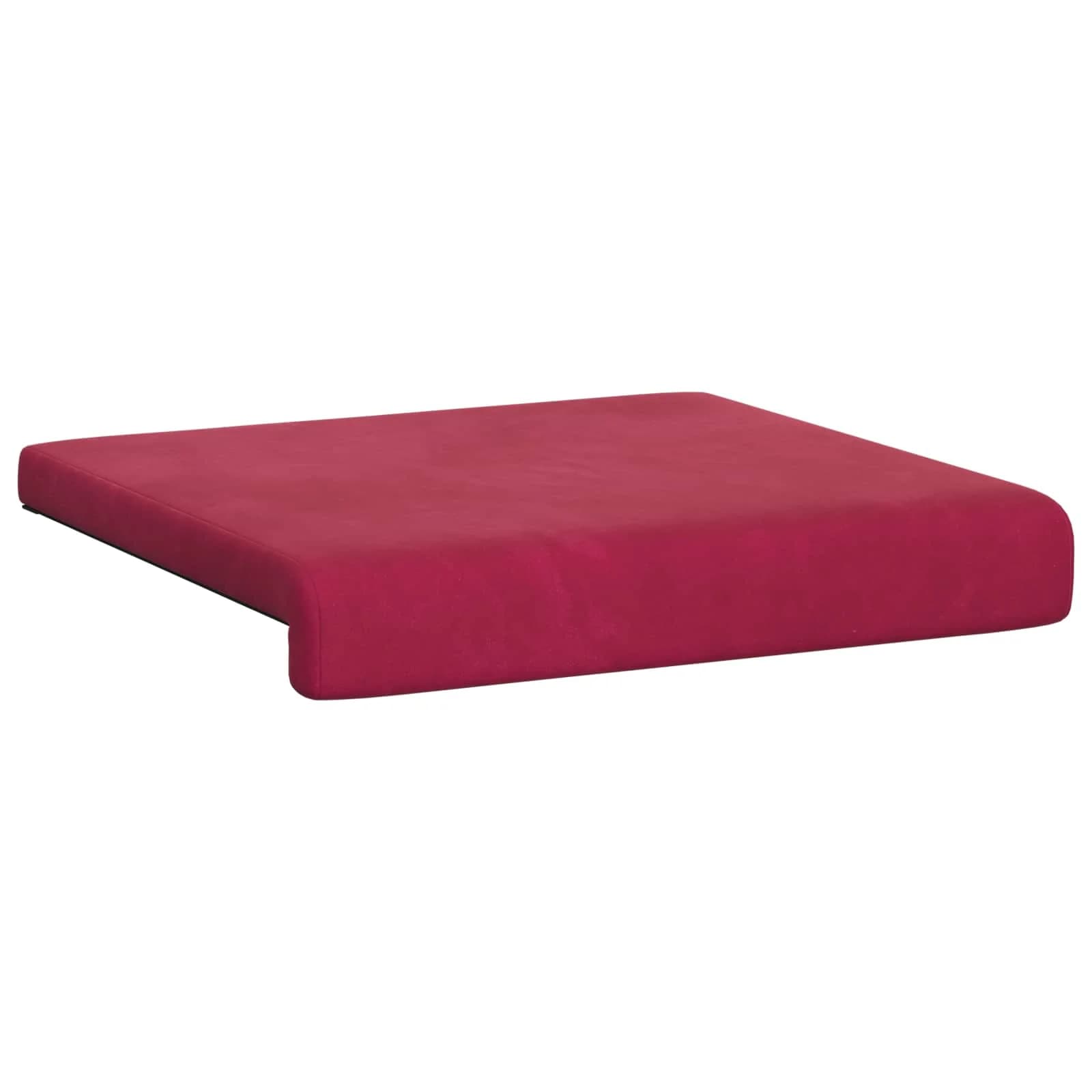 Blazina za klop 4 kos Žamet Vinorodna rdeča Globina 35 cm - slika 5