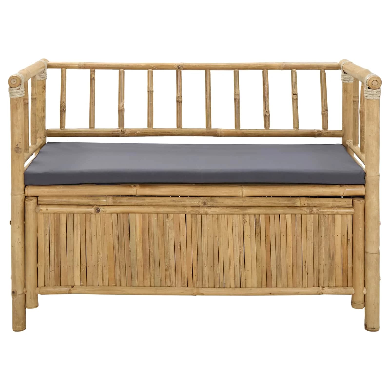 Parkovna Shramba Klop 110 x 47 x 80 cm Bambus Naravna - slika 4