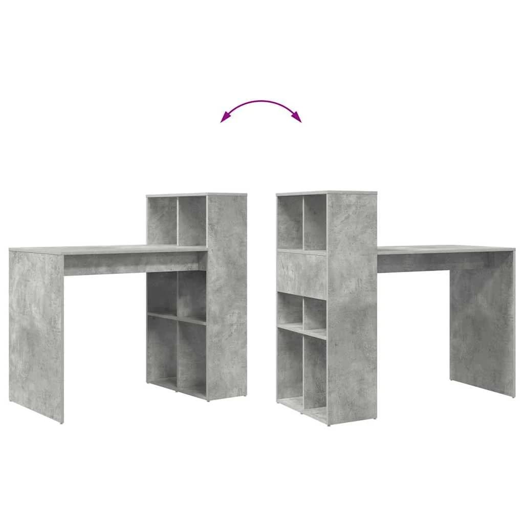 Miza Betonsko siva Inženirski les 108 x 55 x 103.5 cm - slika 10