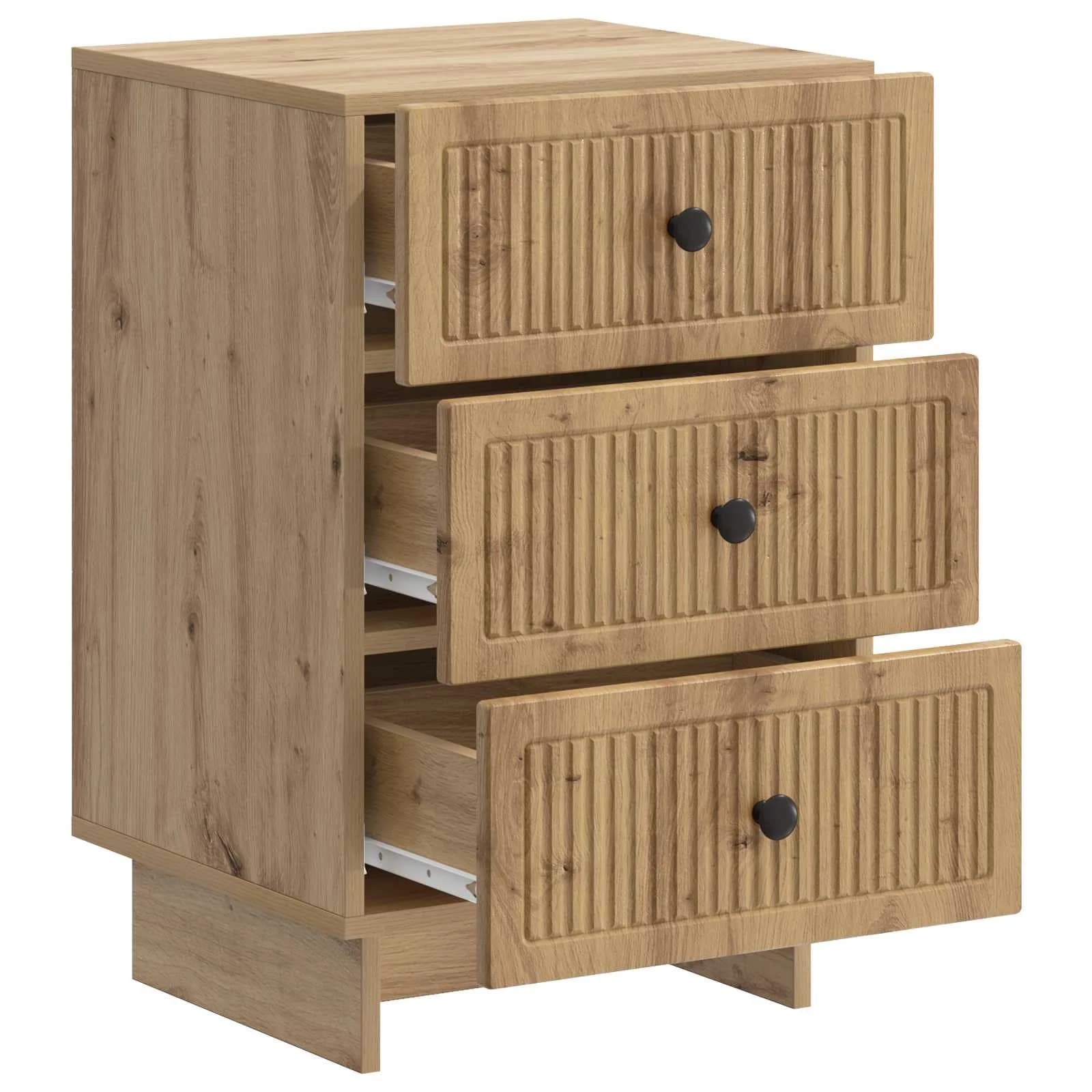 Nočna omarica Artisan hrast 43 x 41 x 66,5 cm Inženirski les - slika 4
