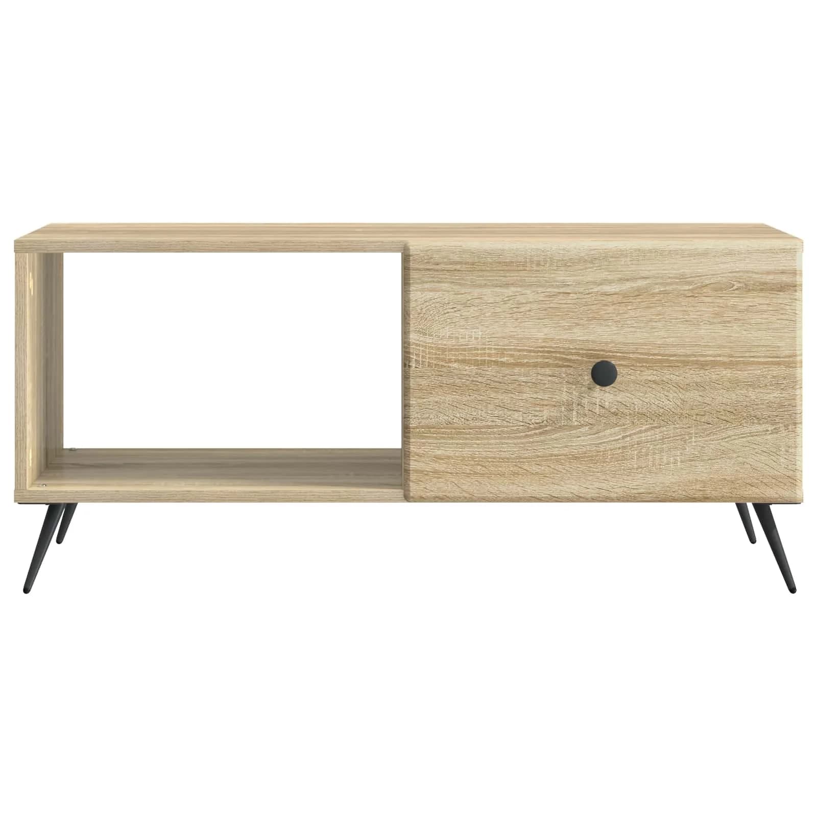 Klubska miza Sonoma hrast 90 x 50 x 40 cm Inženirski les - slika 5
