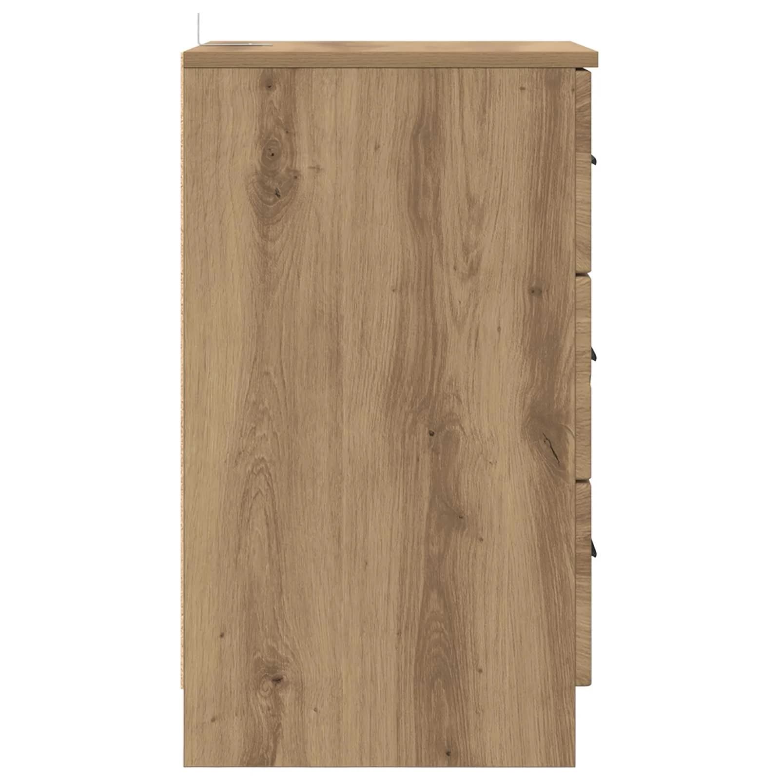 Nočna omarica artisan hrast 38 x 38 x 66 cm Inženirski les - slika 7