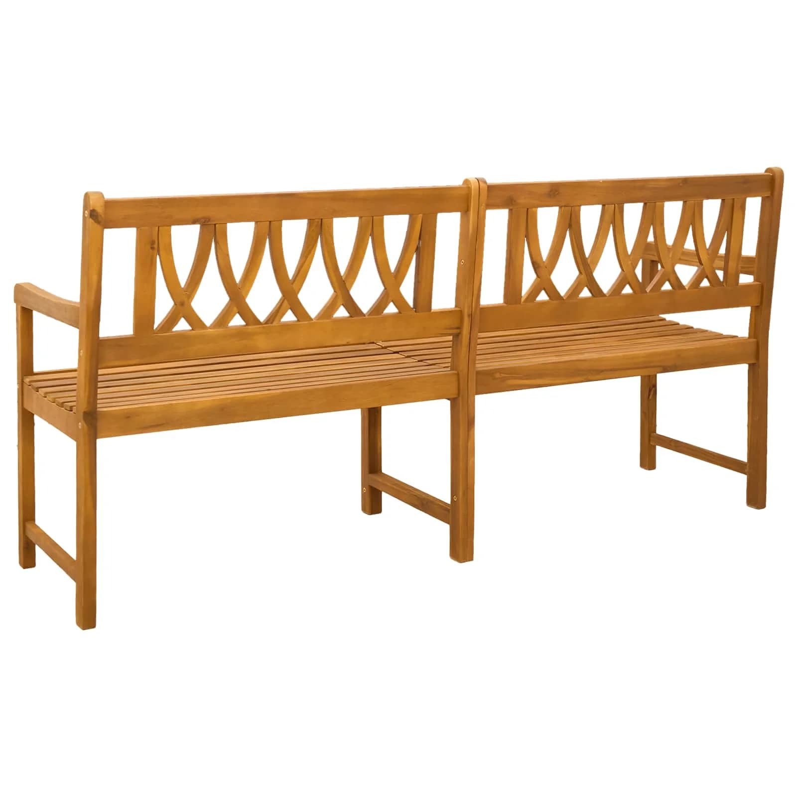 Zunanja klop Naravna 180 x 55,5 x 90 cm Masiven les akacije - slika 5