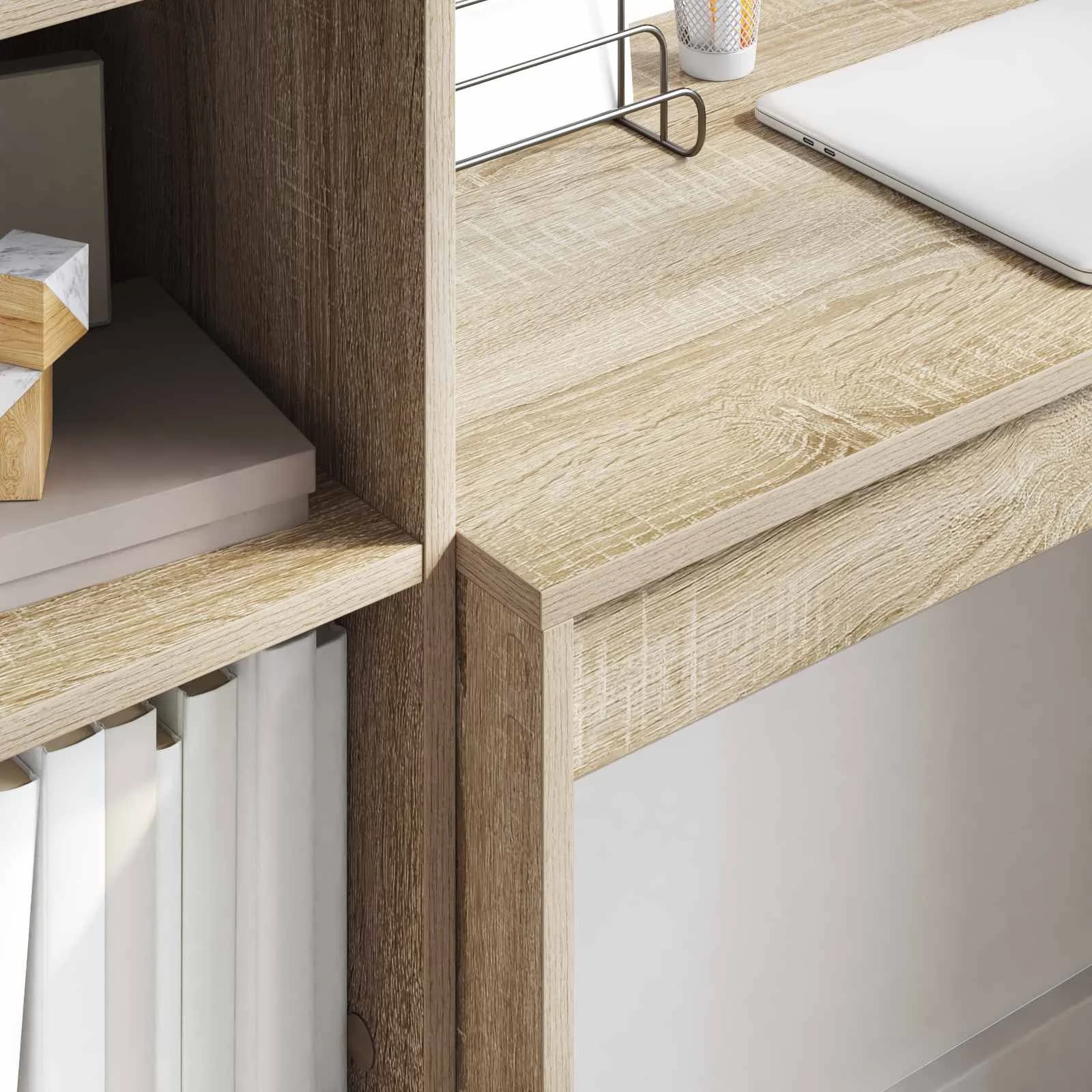 Miza Sonoma hrast 125,5 x 40 x 127 cm 2 kos - slika 4