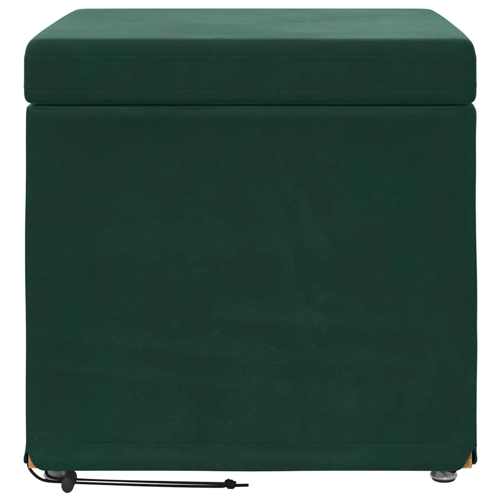 Stolica Temno zelena 41 x 41 x 40 cm Samet in Umetno Leseno - slika 4
