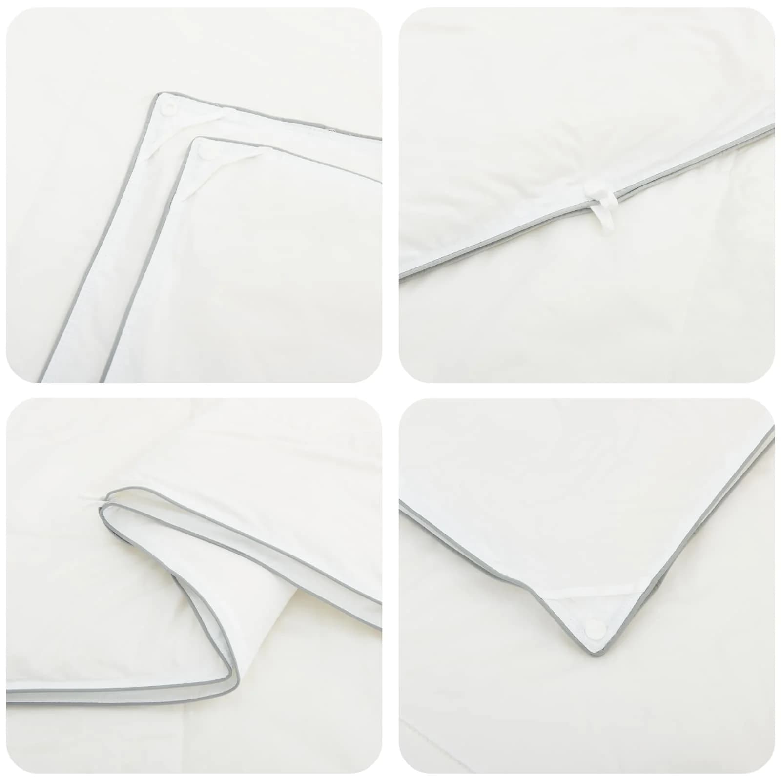 90% Gosji puh set odej FULDA 2 kos 140 x 200 cm 310 GSM Bela - slika 8