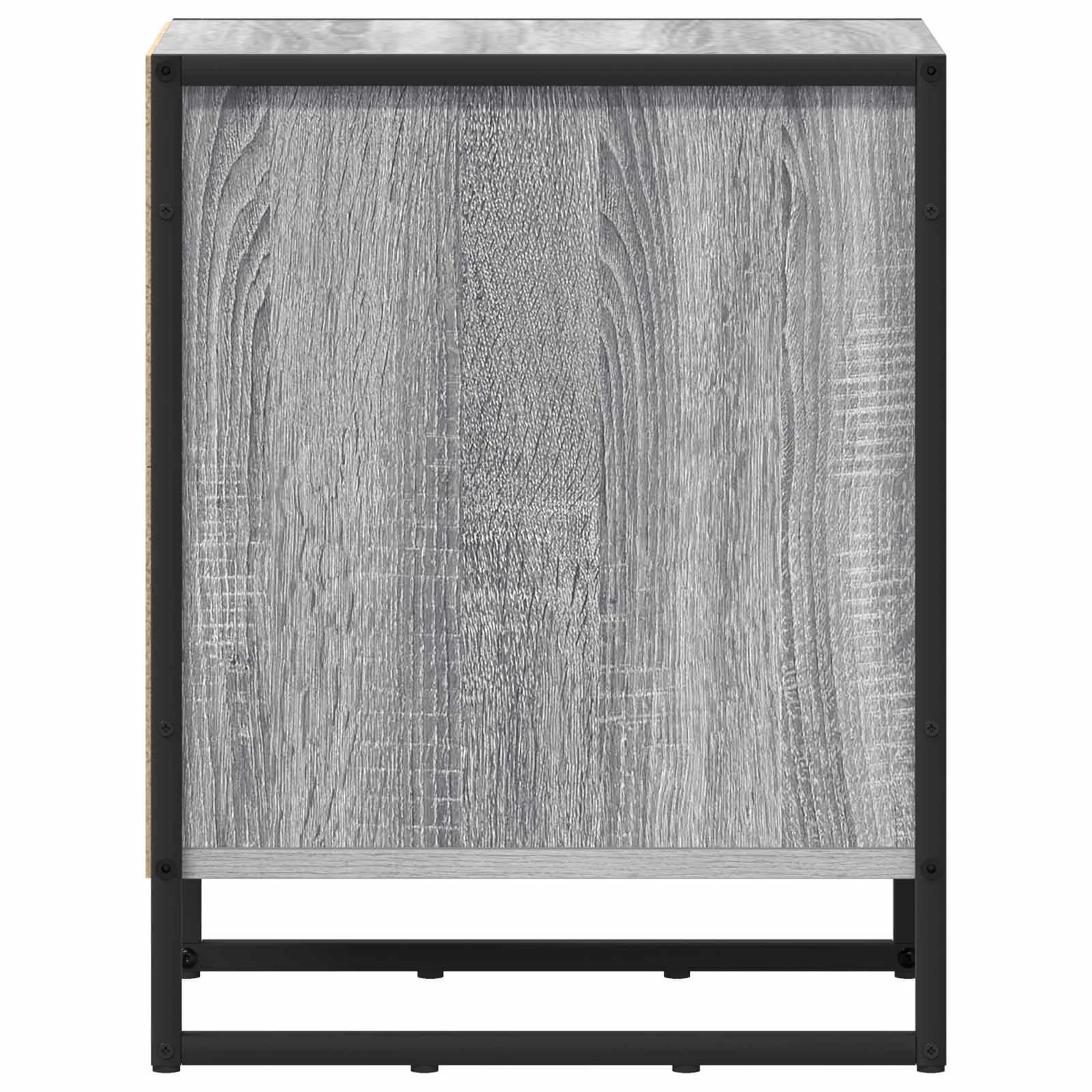 Nočna omarica 2 kos Siva Sonoma 39,5 x 30 x 50 cm - slika 7