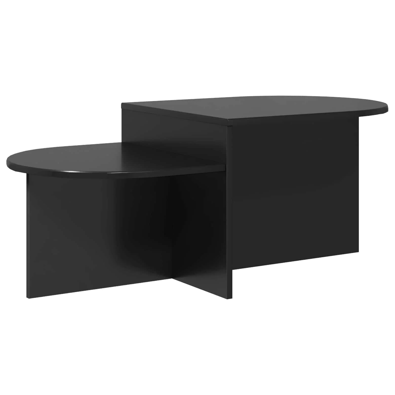 Klubska miza Črni hrast 100 x 50 x 40 cm Inženirski les - slika 2