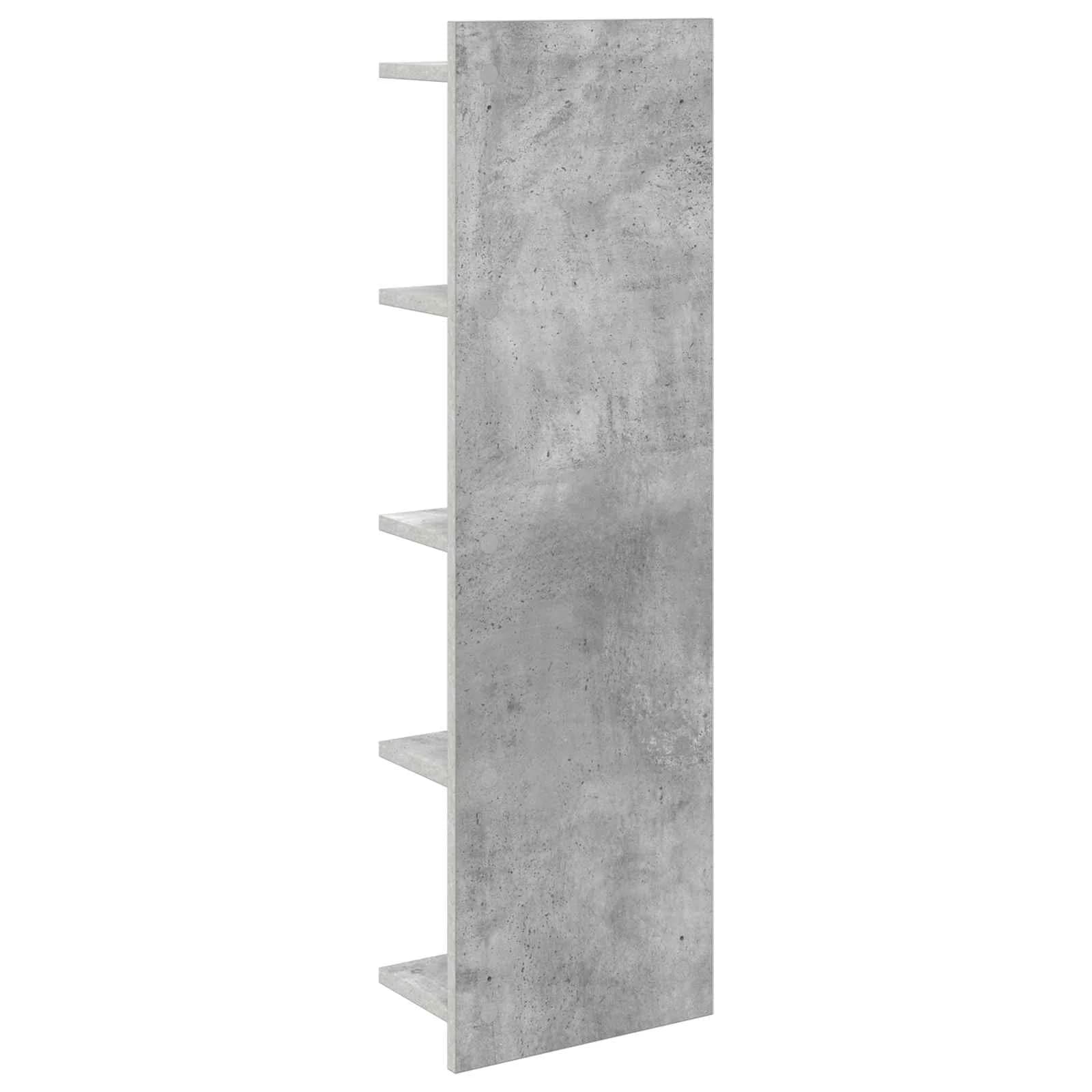 Stenska polica 2 kos Betonsko siva 30 x 15 x 100 cm - slika 6
