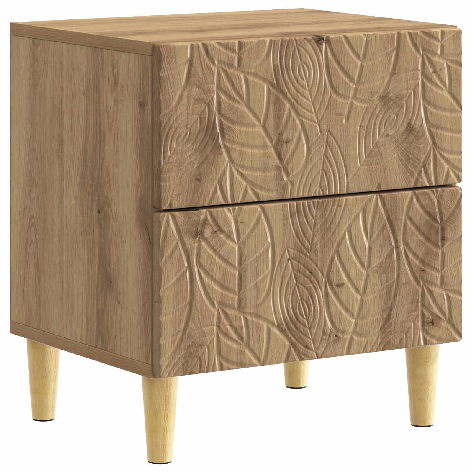Nočna omarica Artisan hrast 43 x 34,5 x 48 cm Inženirski les - slika 2