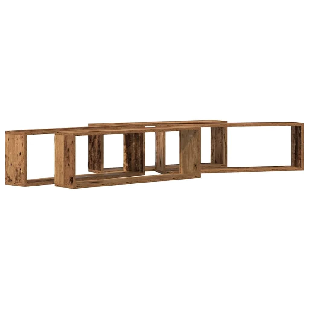 Stenske police Montaža za steno 4 kos Star les 80 x 15 x 26 cm - slika 2