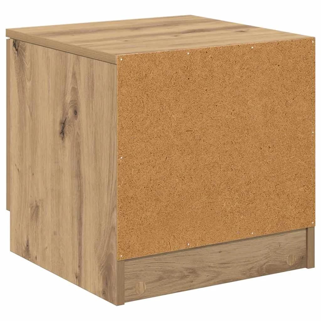 Posteljna omarica 2 kos Umetni hrast 40 x 39 x 40cm - slika 9