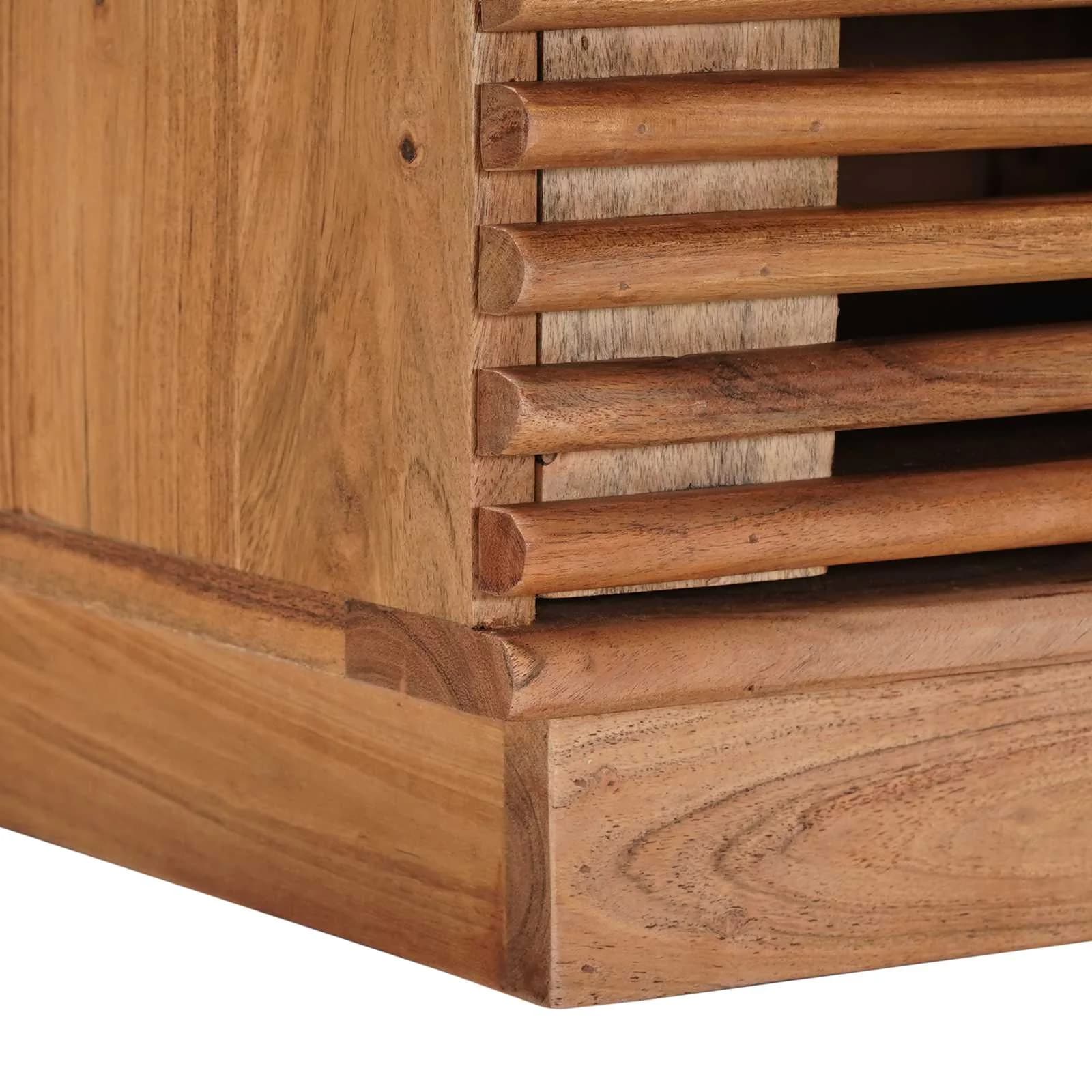 Ročno izdelana miza za kavo Teak rjava 85 x 45,5 x 40 cm - slika 10