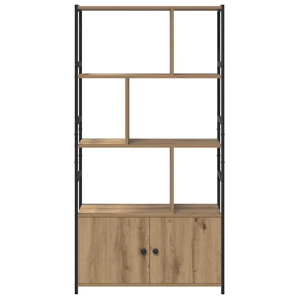 Knjižna polica 80 x 30 x 155,5 cm Inženirski les Umetni hrast - slika 6