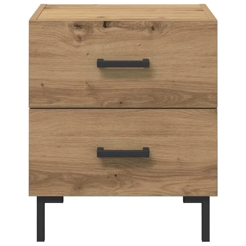 Nočna omarica 2 kos Umetni hrast 40 x 35 x 47,5 cm - slika 7