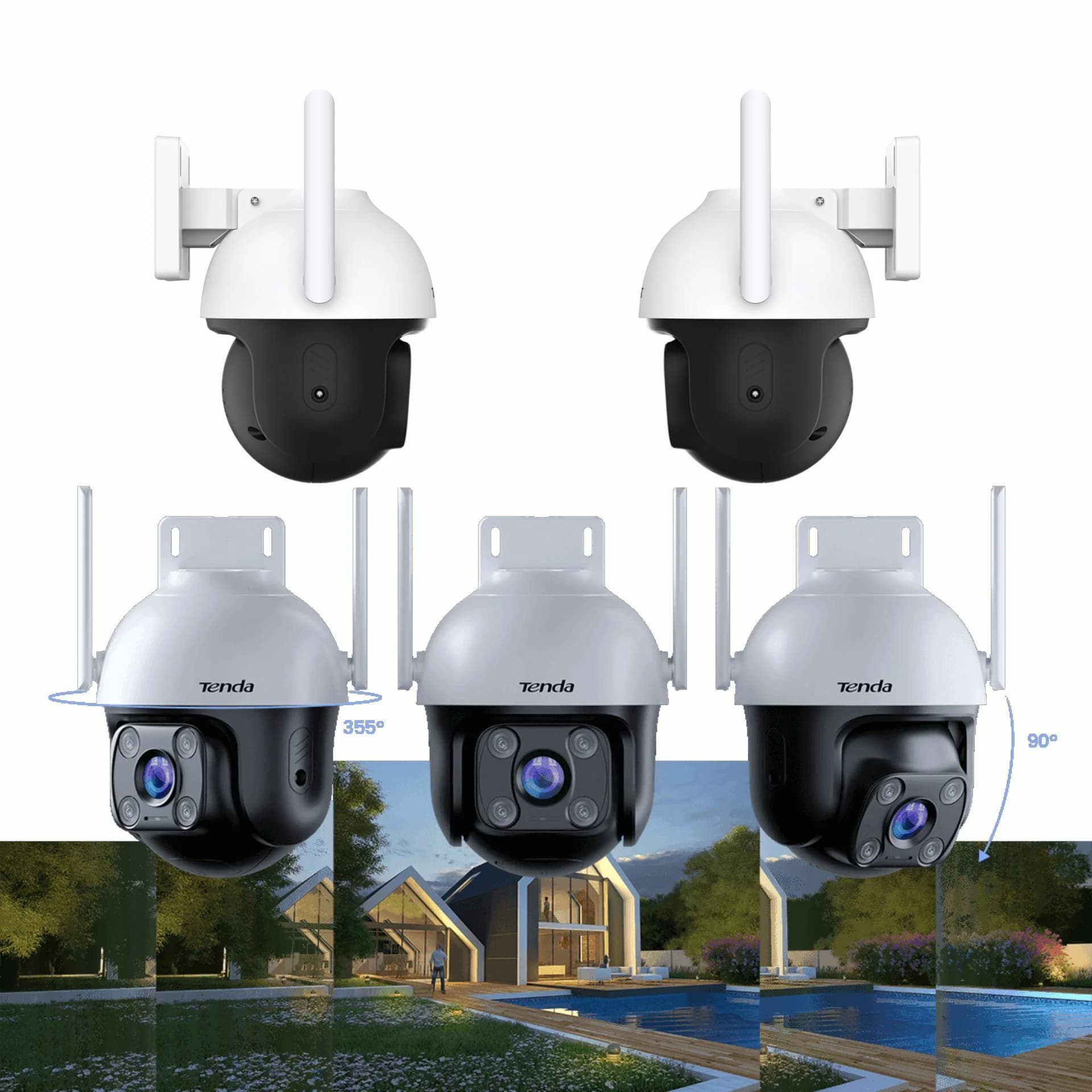 Tenda Tenda kamera 2.0MP brezžična PT CH3 zunanja Kamere
