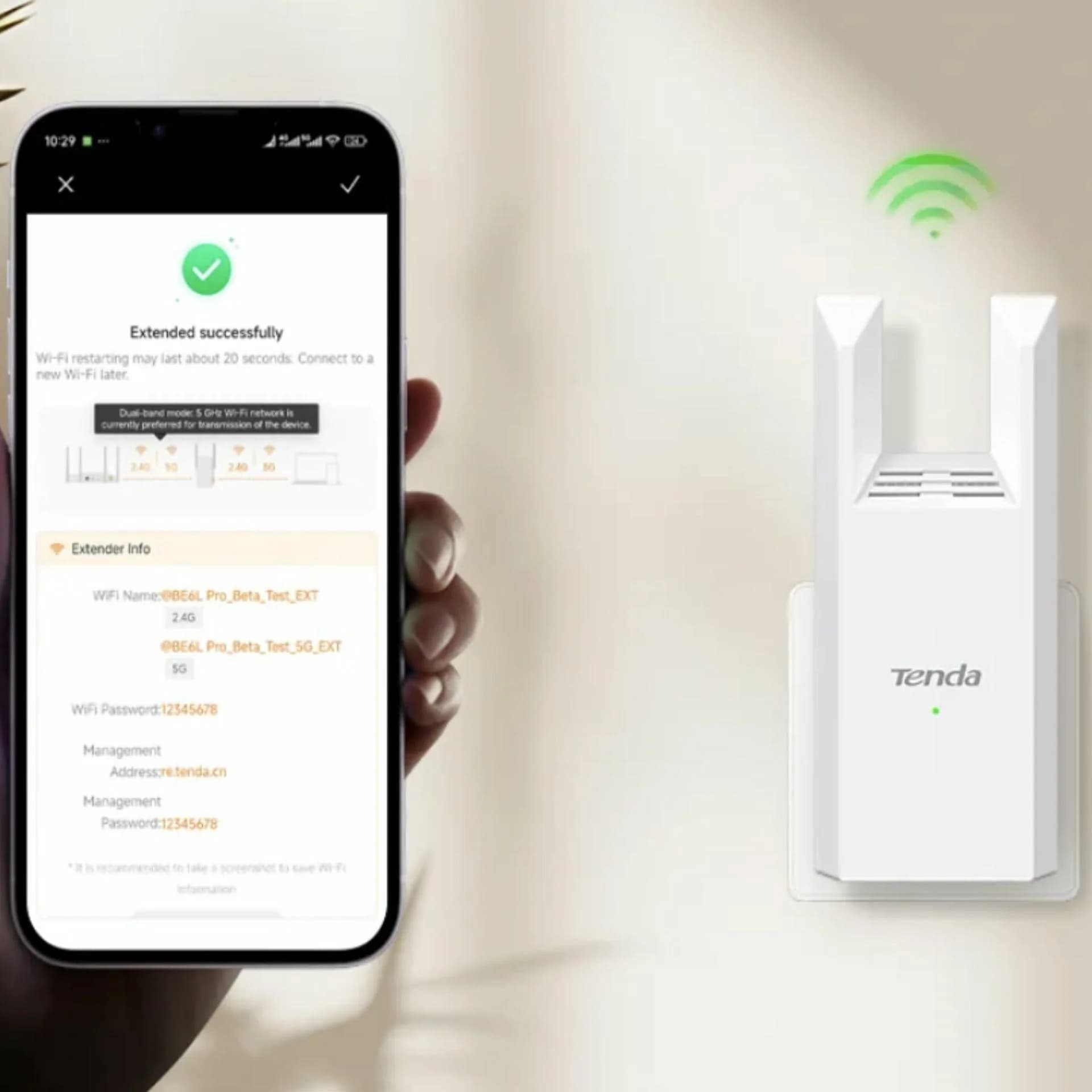 Tenda Tenda dostopna točka WiFi 1200Mb repeater A18 Pro Dostopne točke