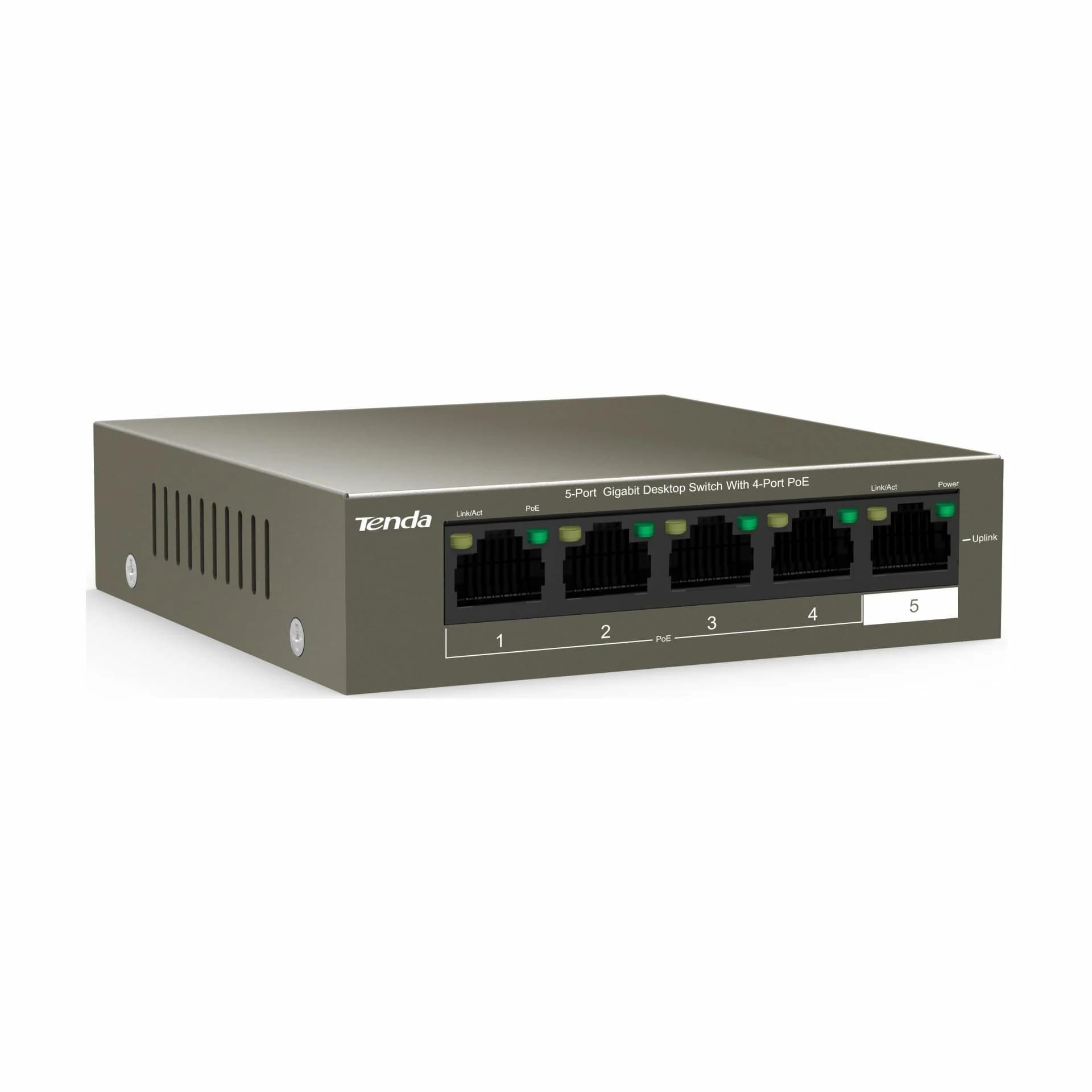 Tenda Tenda stikalo Giga  5-port 4x PoE mini kovinsko ohišje TEG1105P-4-63W Mrežna stikala