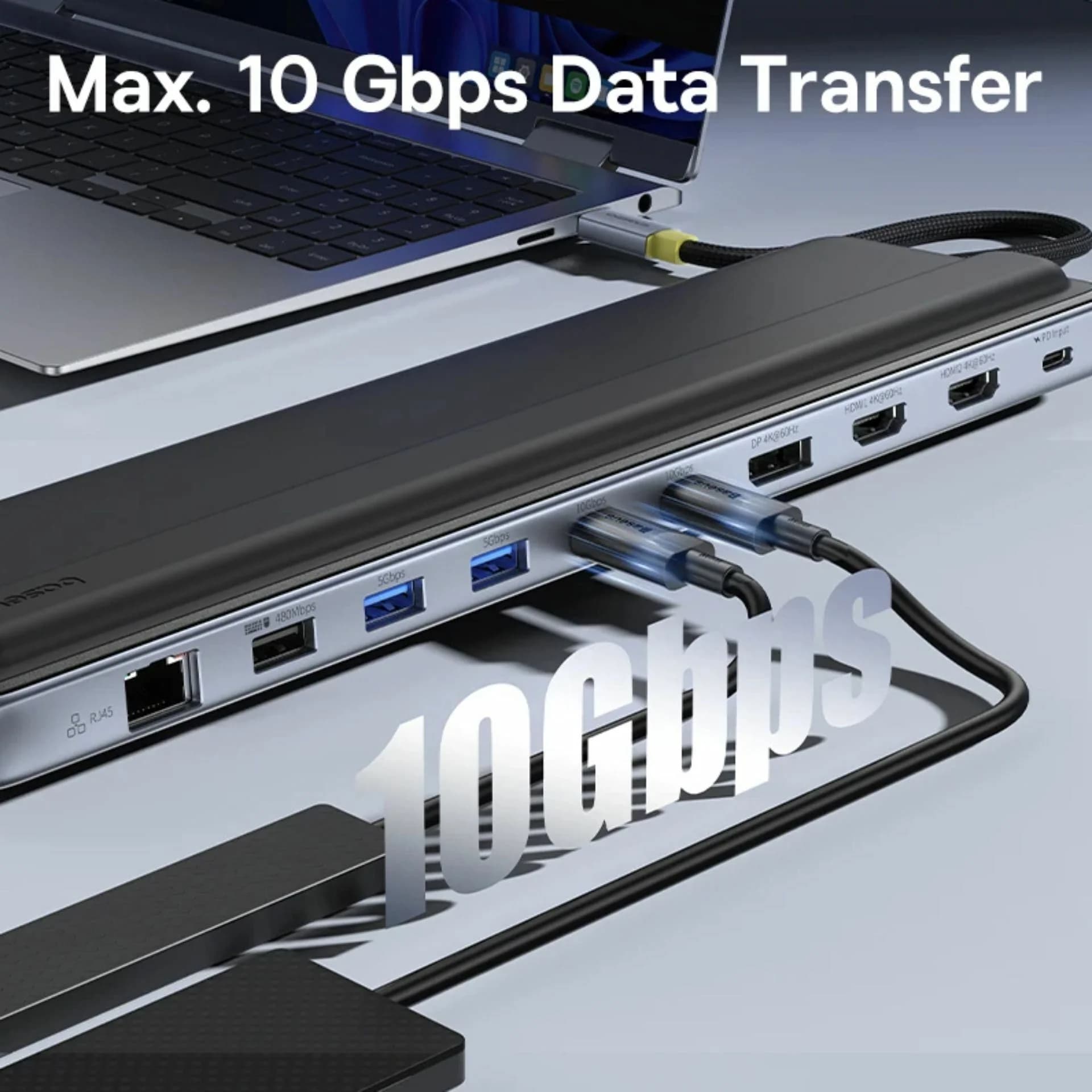 Baseus Baseus priklopna postaja USB 3.2 TipC 12v1 EliteJoy siva EH3 B0114200 Priklopne postaje