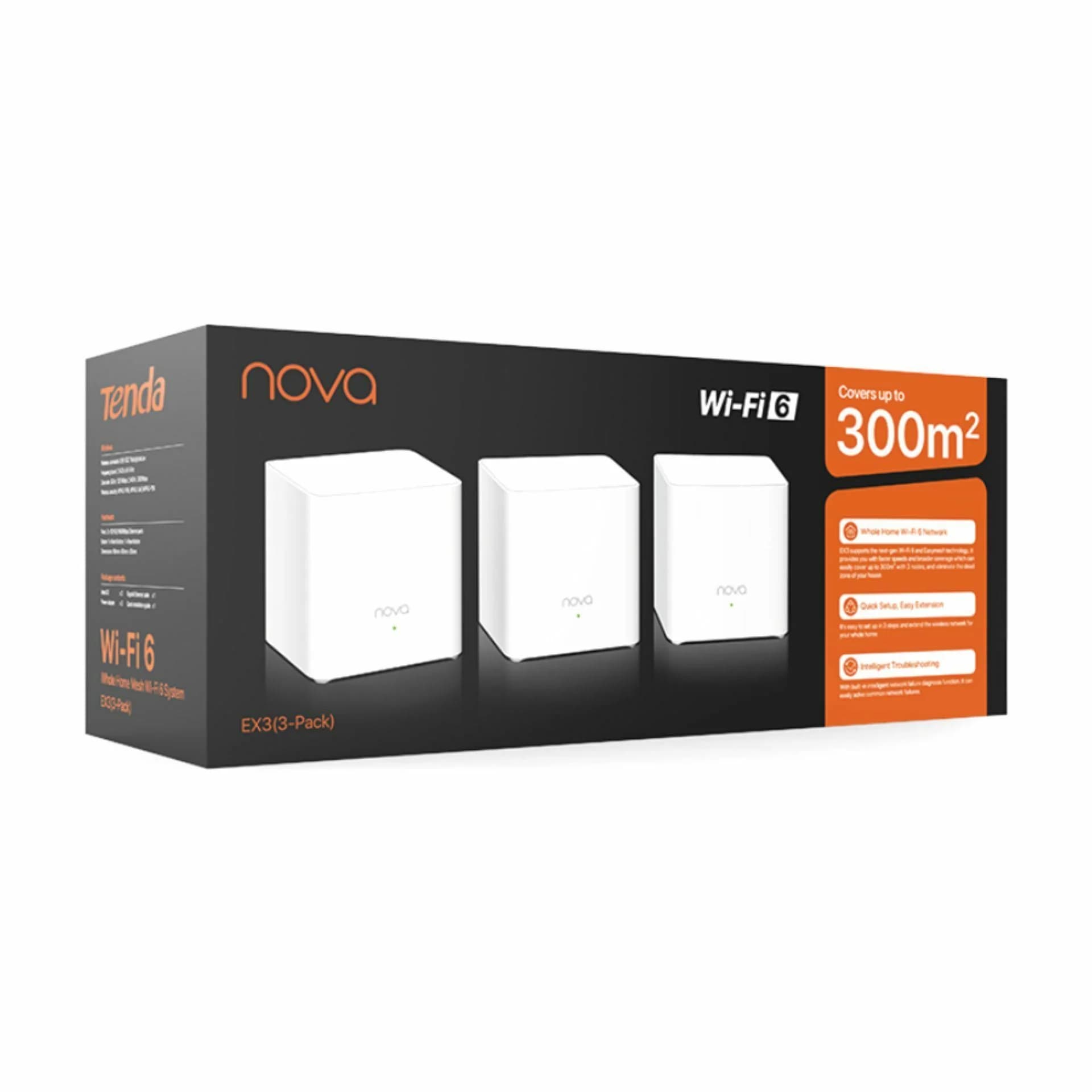 Tenda Tenda usmerjevalnik MESH WiFi6 AX 1500Mb set- 3 kos EX3 Usmerjevalniki