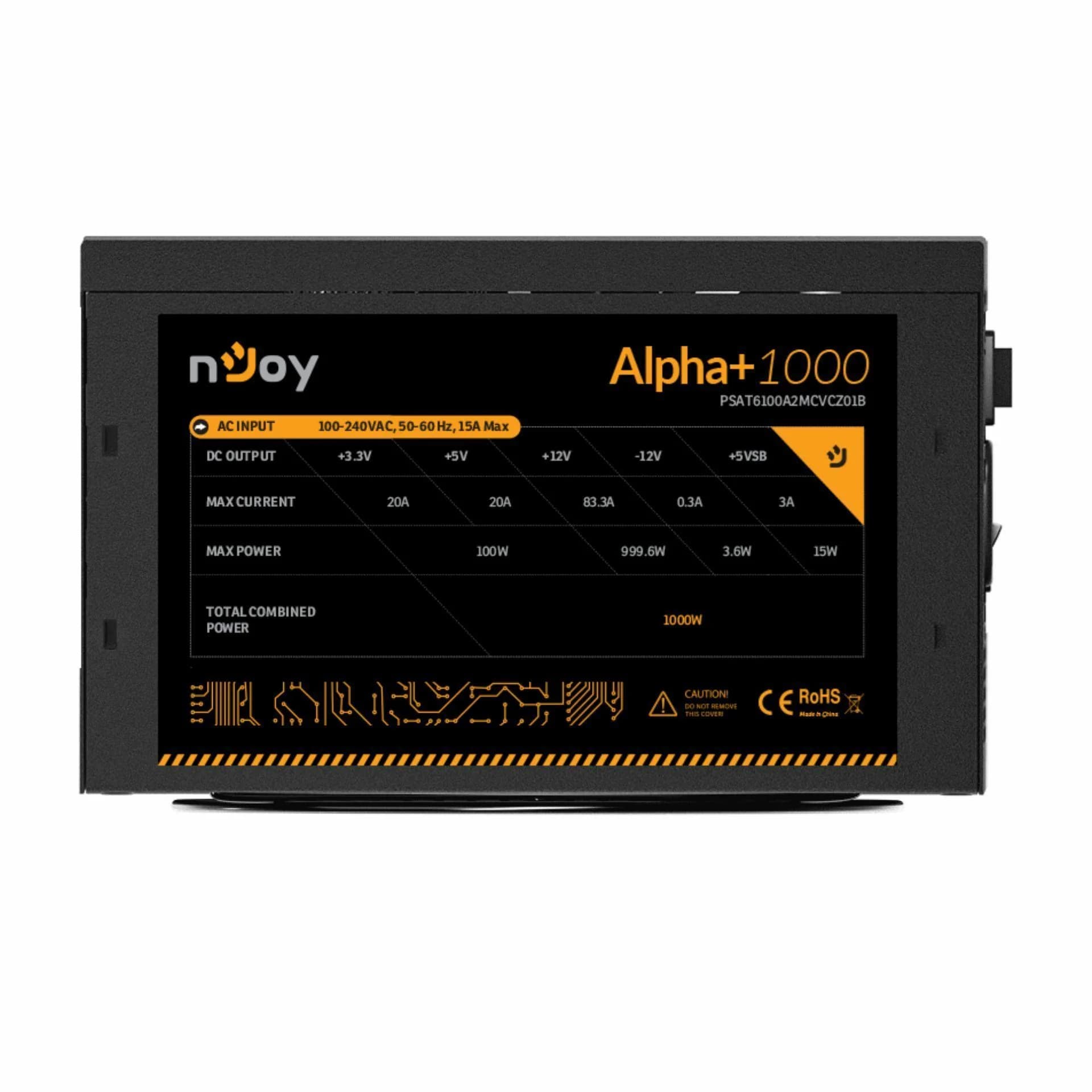 nJoy nJoy napajalnik ATX 1000W modularni GOLD PSU Alpha+ 1000 Napajalniki