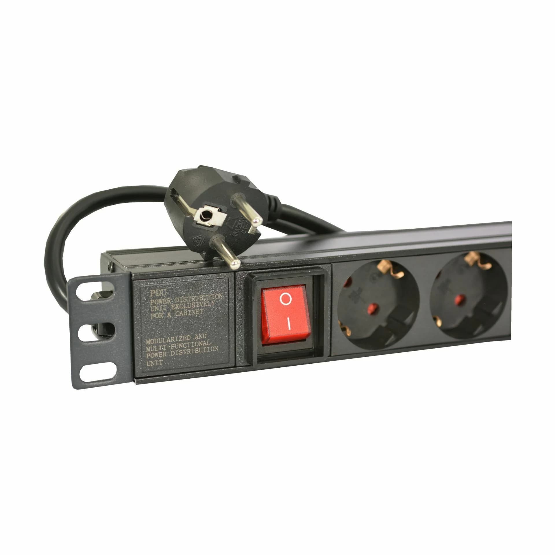 EFB EFB razdelilec rack 8x220V ALU+stikalo črn EK631DE.2 Razdelilci 220V