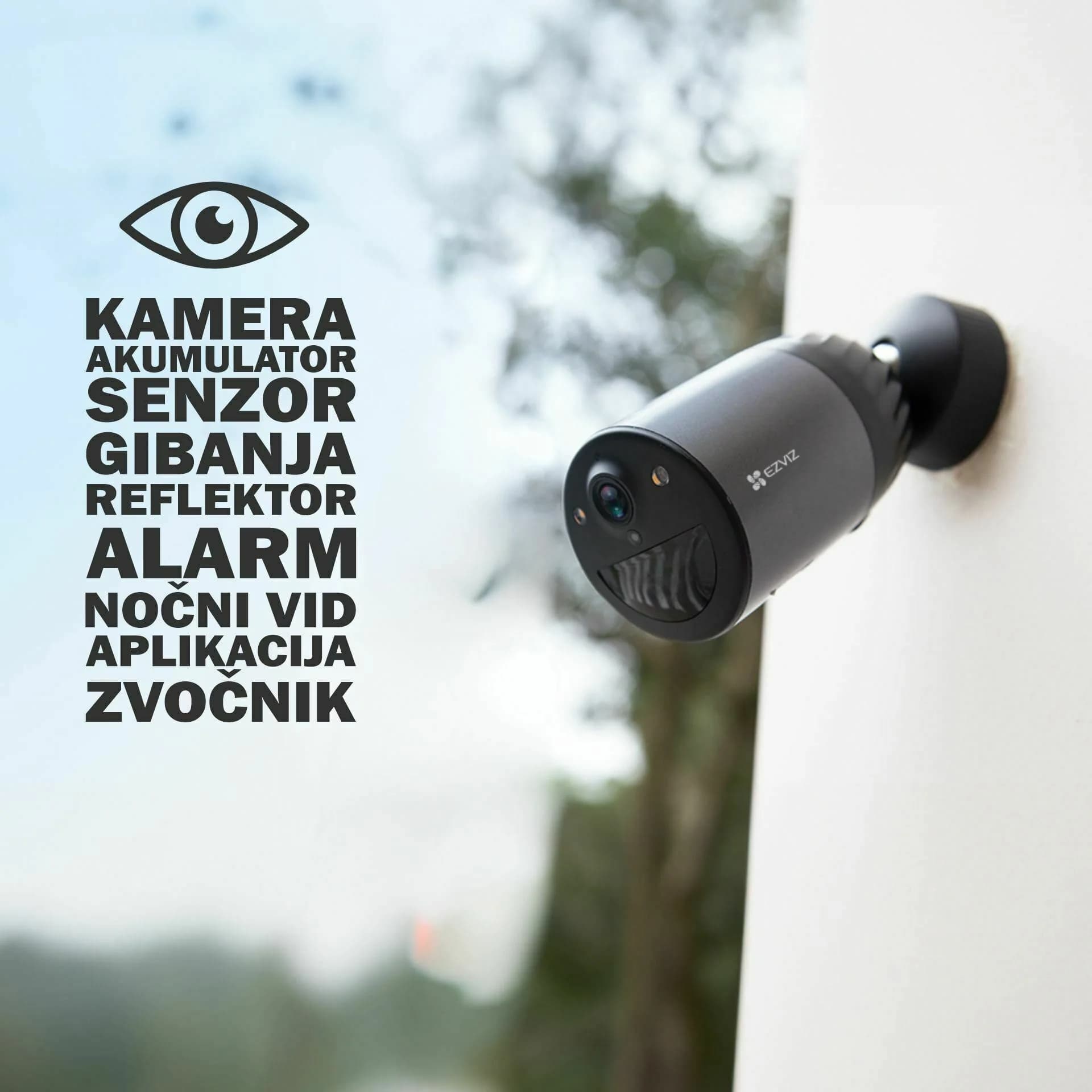 EZVIZ EZVIZ kamera 8.0MP brezžična BC1C + solarni panel  CS-BC1C/SP (4K) Kamere