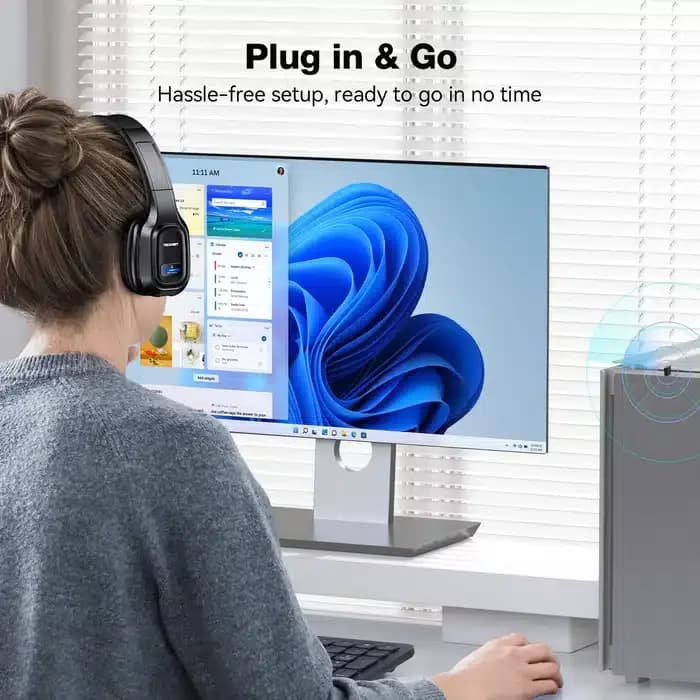 TECKNET bluetooth slušalke z mikrofonom – brezžična komunikacija kjerkoli - slika 9