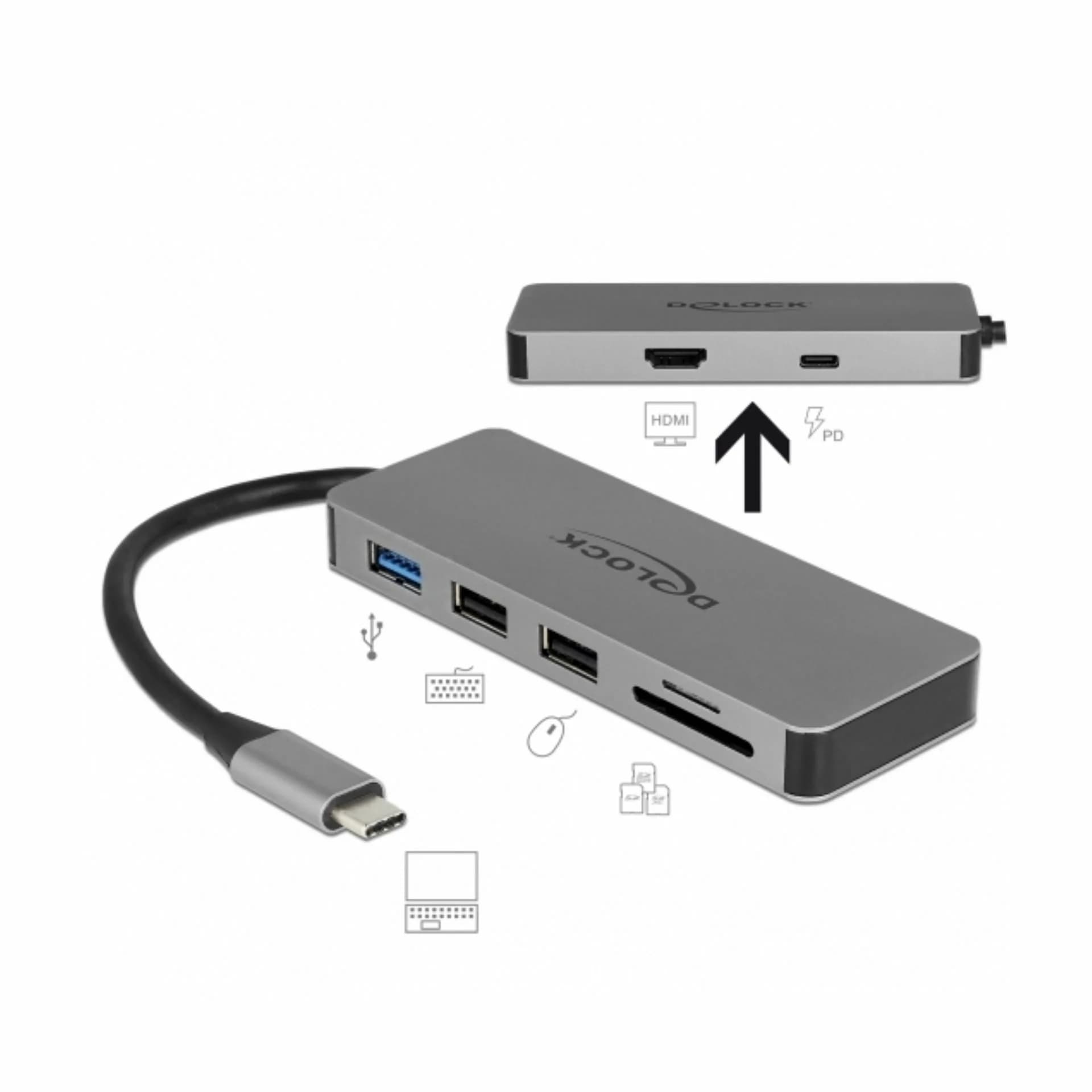 Delock Delock priklopna postaja USB 3.1 TipC 4K 87743 Priklopne postaje