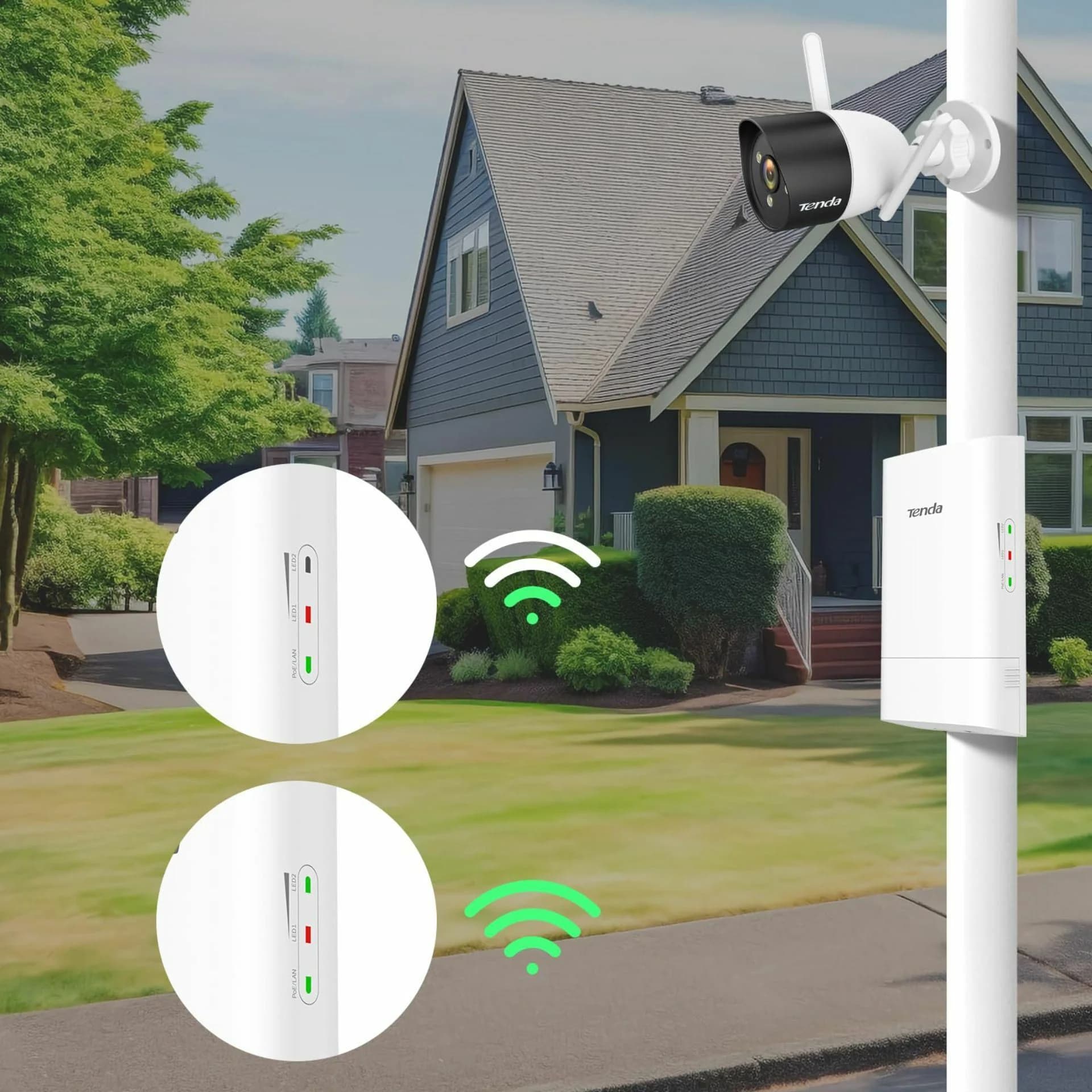 Tenda Tenda dostopna točka WiFi 867Mb bridge 5GHz zunanja O1-5G Dostopne točke