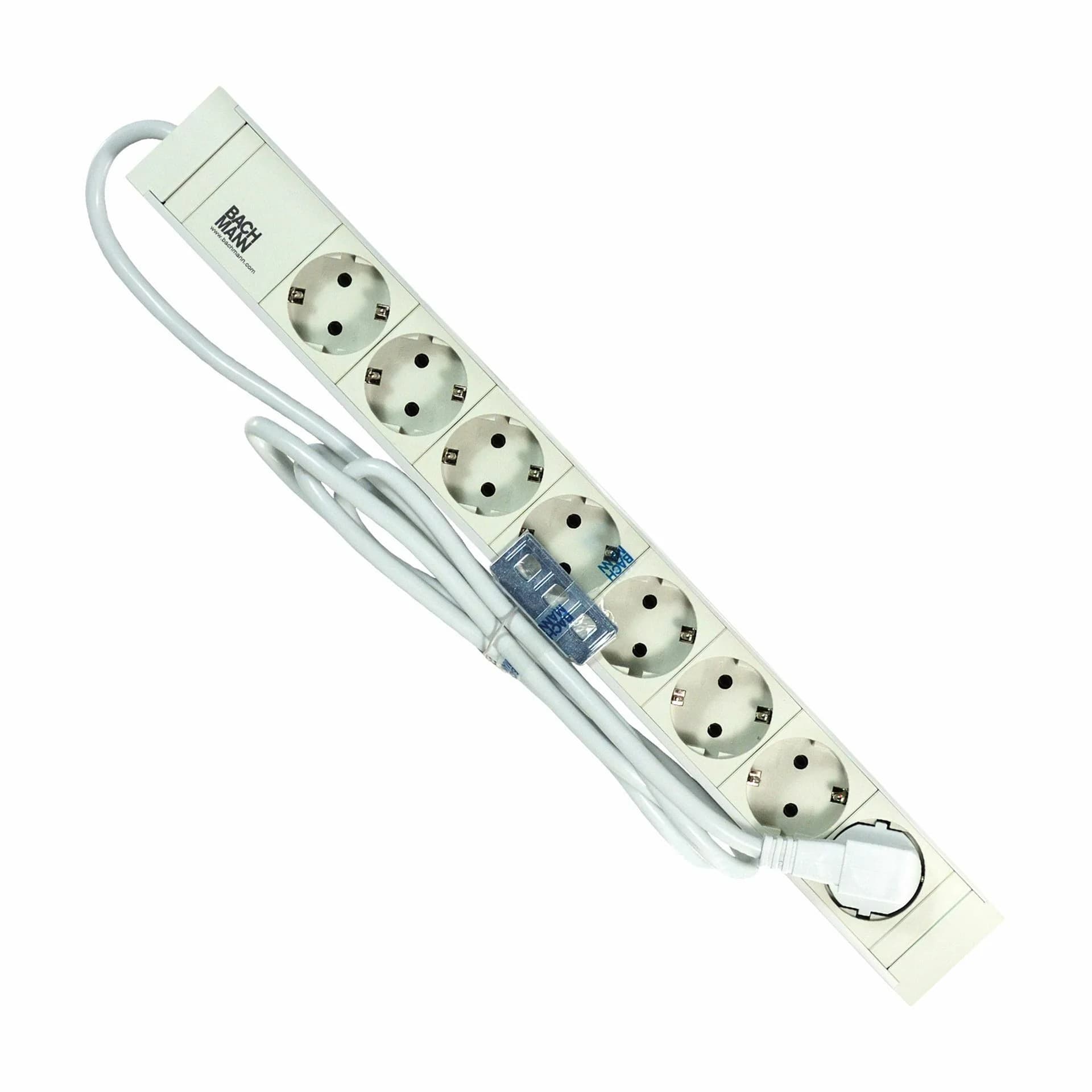 Bachmann Bachmann razdelilec rack 8x250V PVC 2m siv 333.601 Razdelilci 220V
