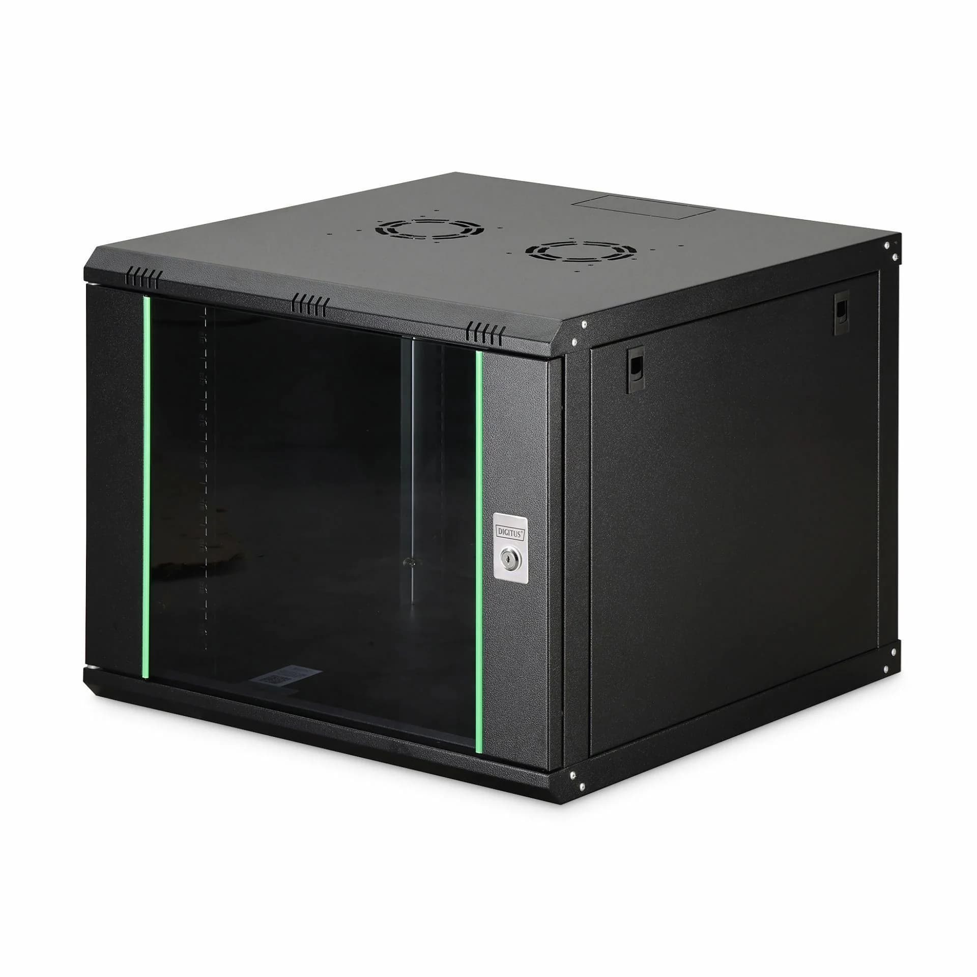 Digitus zidni kabinet  9U 505 600x600 črn sestavljen DN-19 09U-6/6-EC-SW